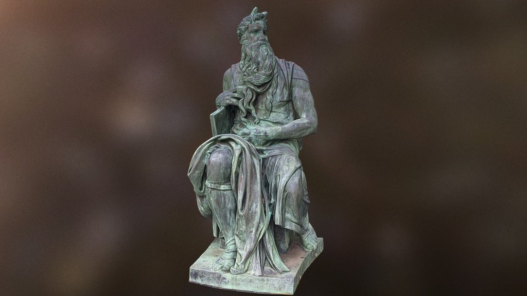 Bronze Moses at Augustana University