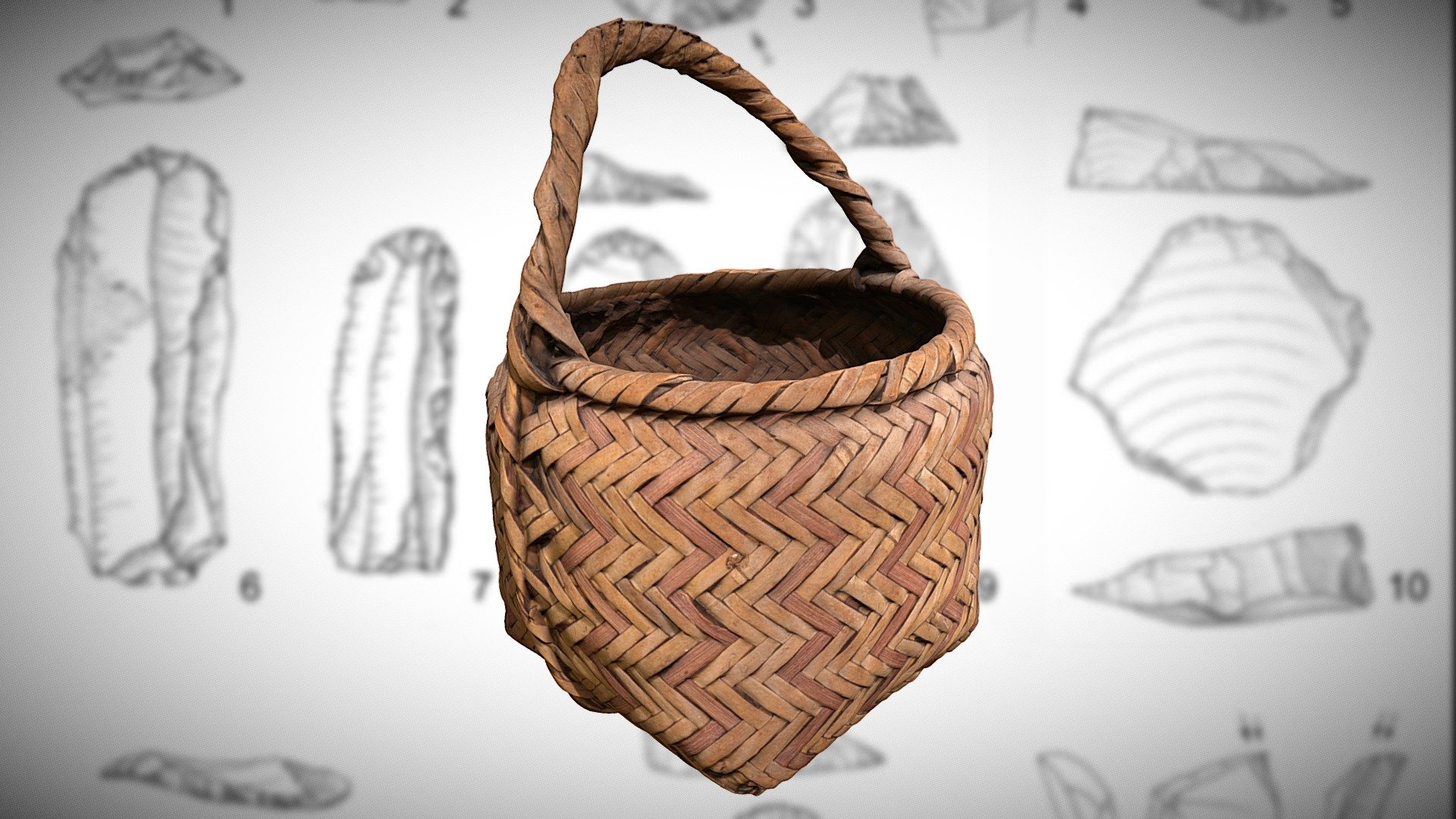 Choctaw Cane Egg Basket