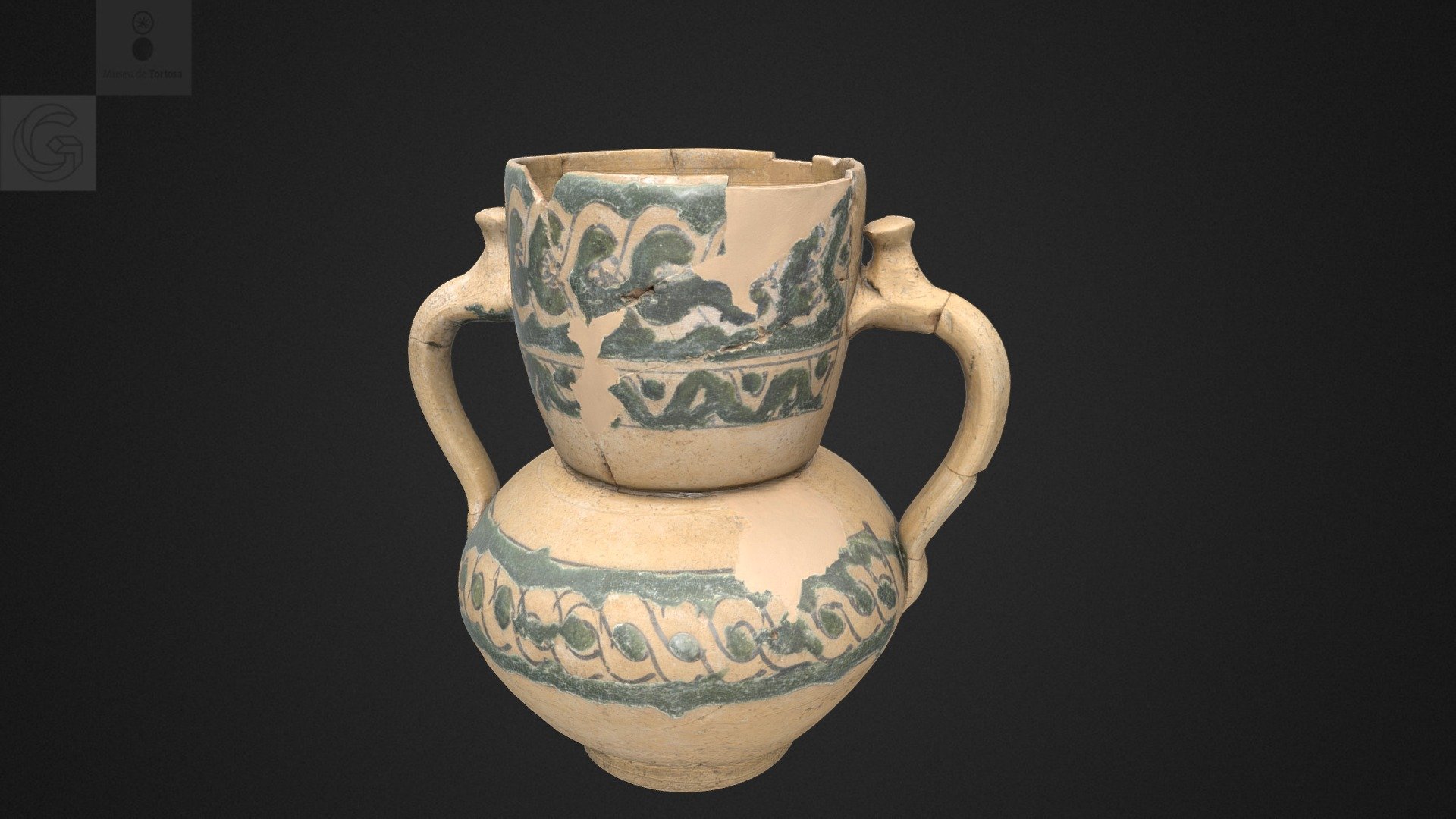 Gerra amb filtre, Museu de Tortosa