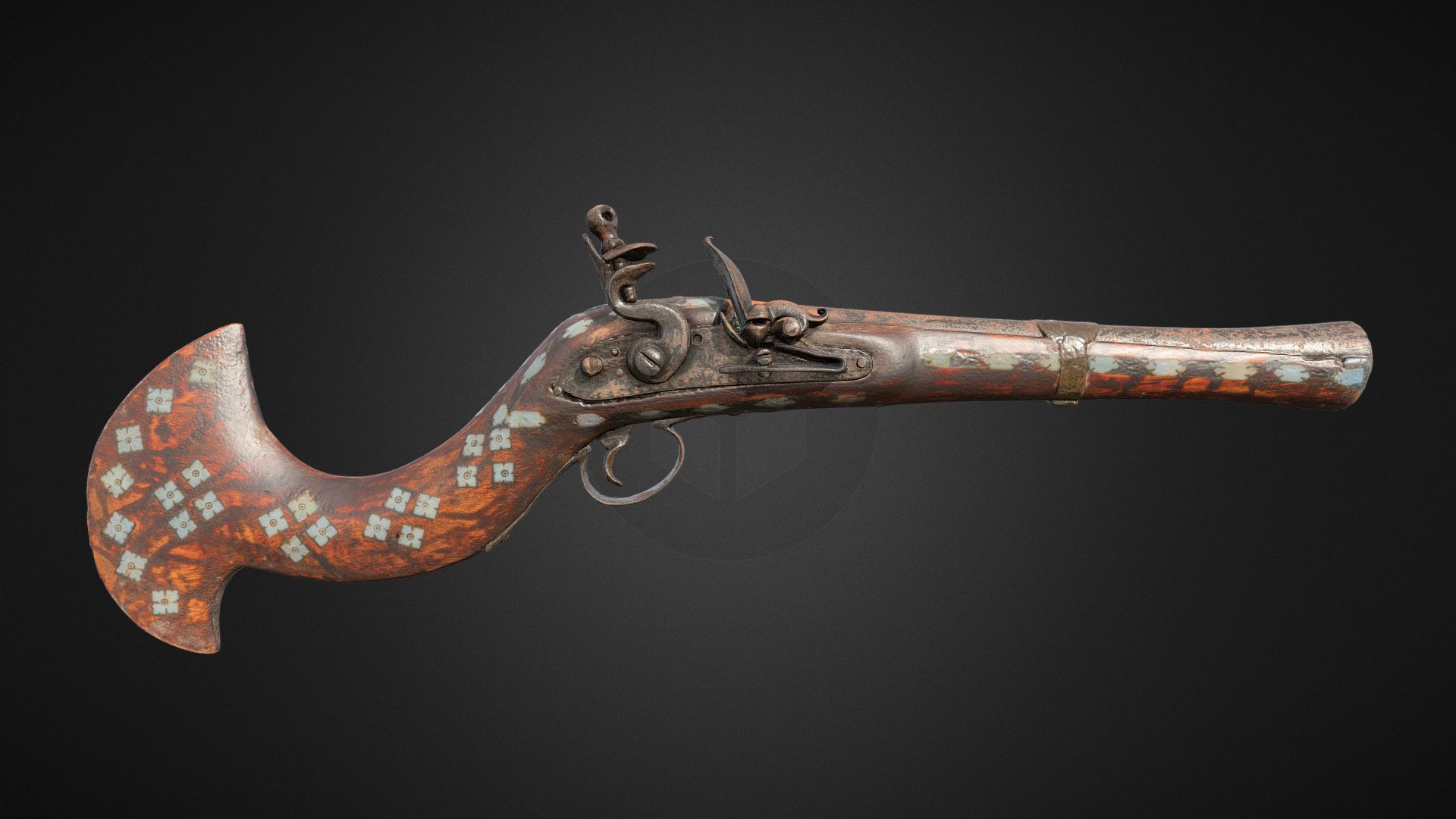 Antique Pistol PBR Scan