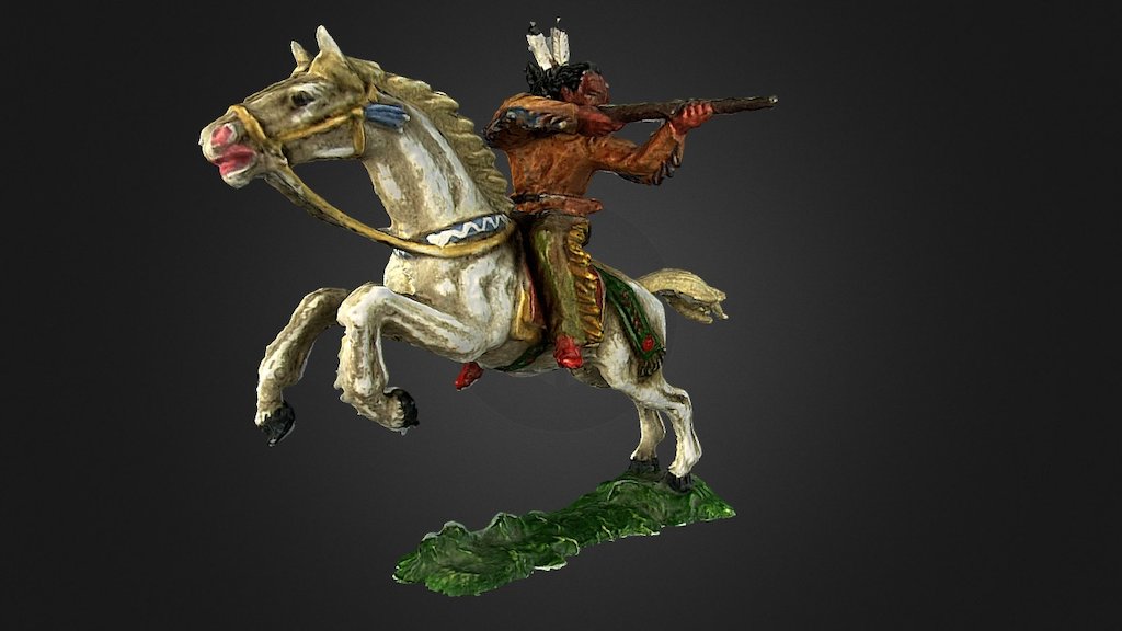 Elastolin indian horseman (with sound)