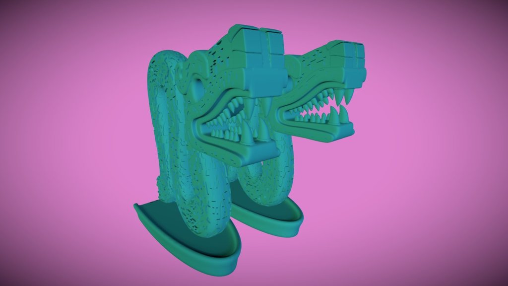 Aztec Double-Headed Serpent for printing