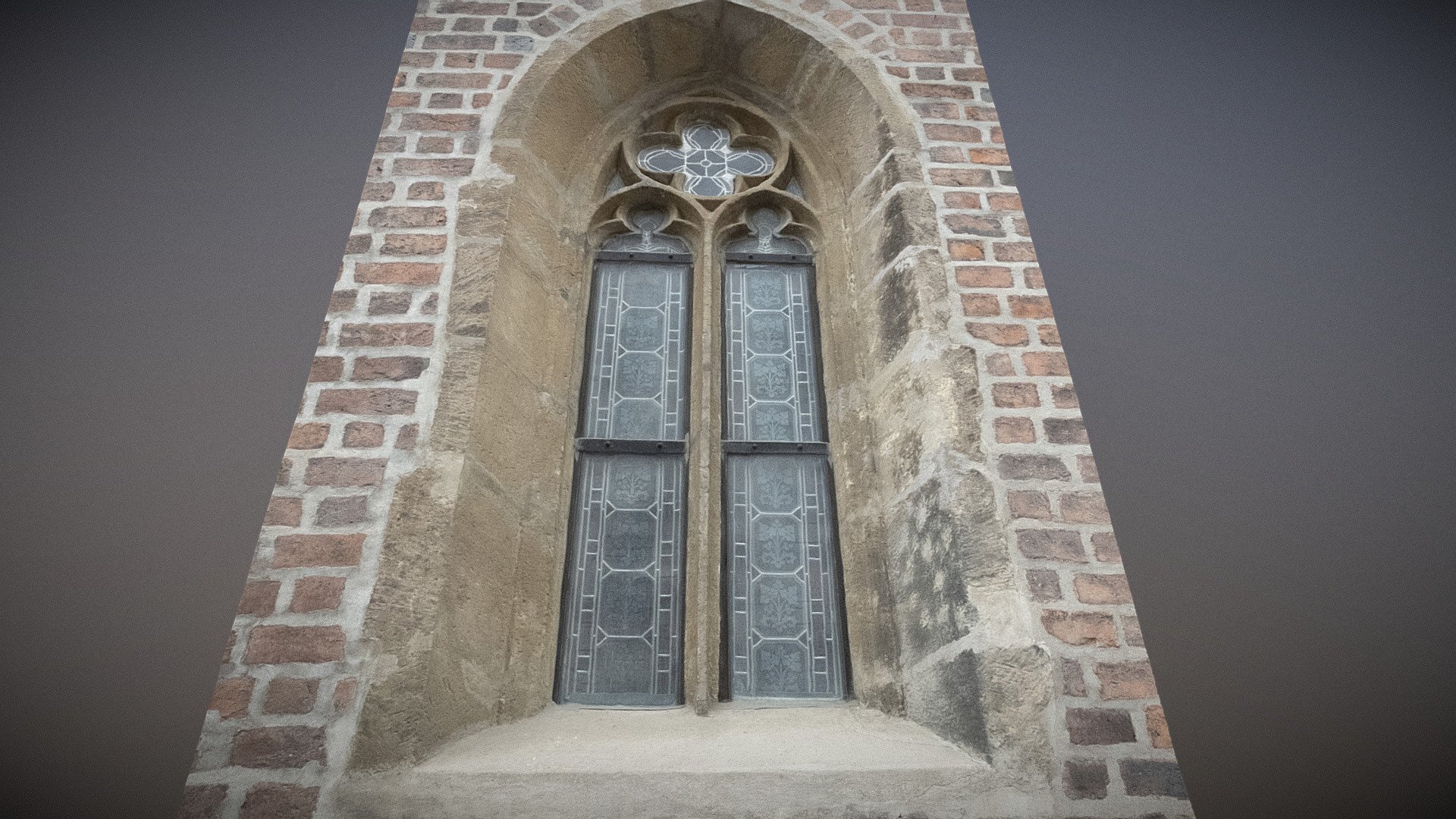 Gothic Window in Brick Wall (1) Chrismas Gift