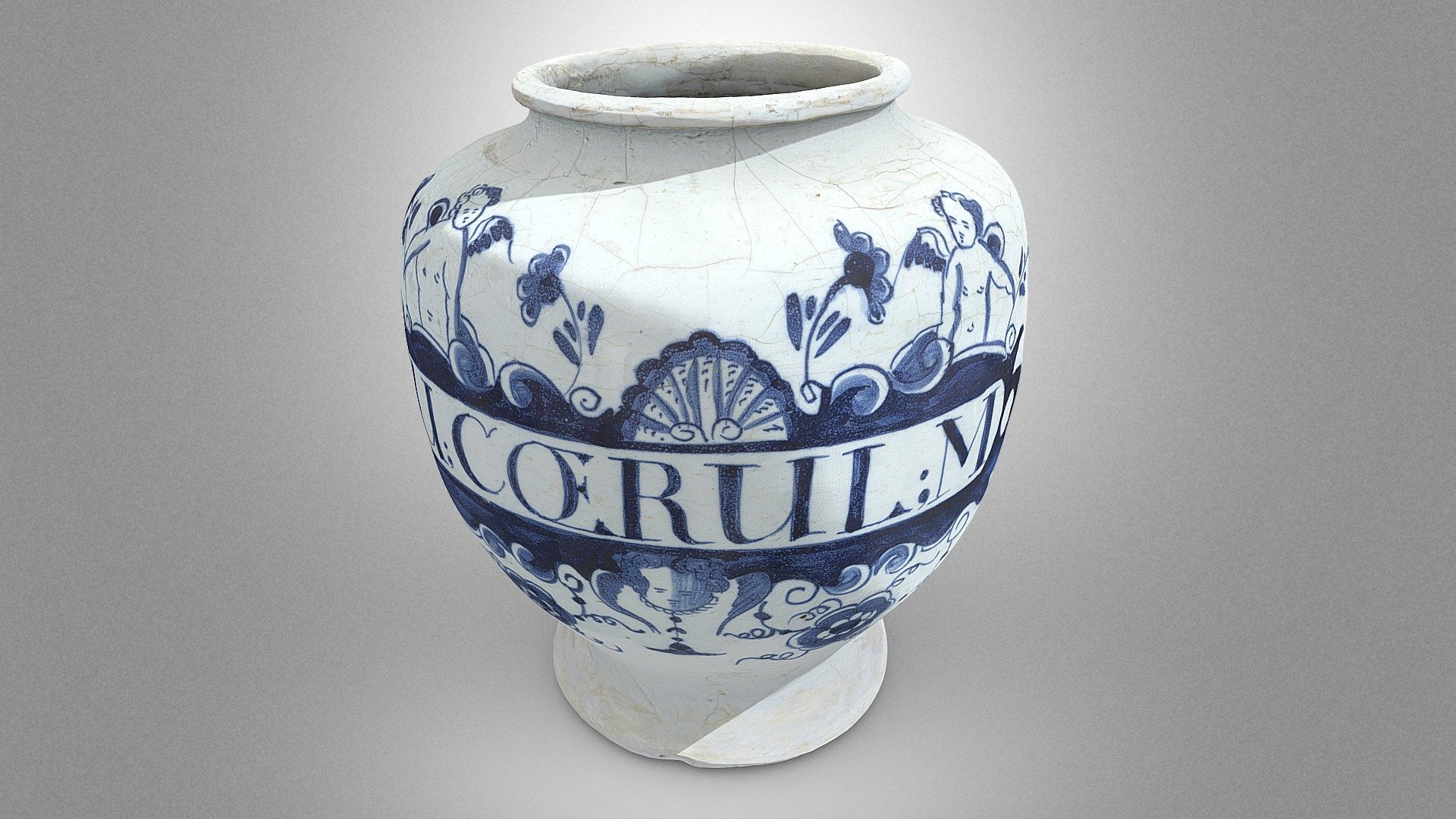 Apothecary vase for grey ointment