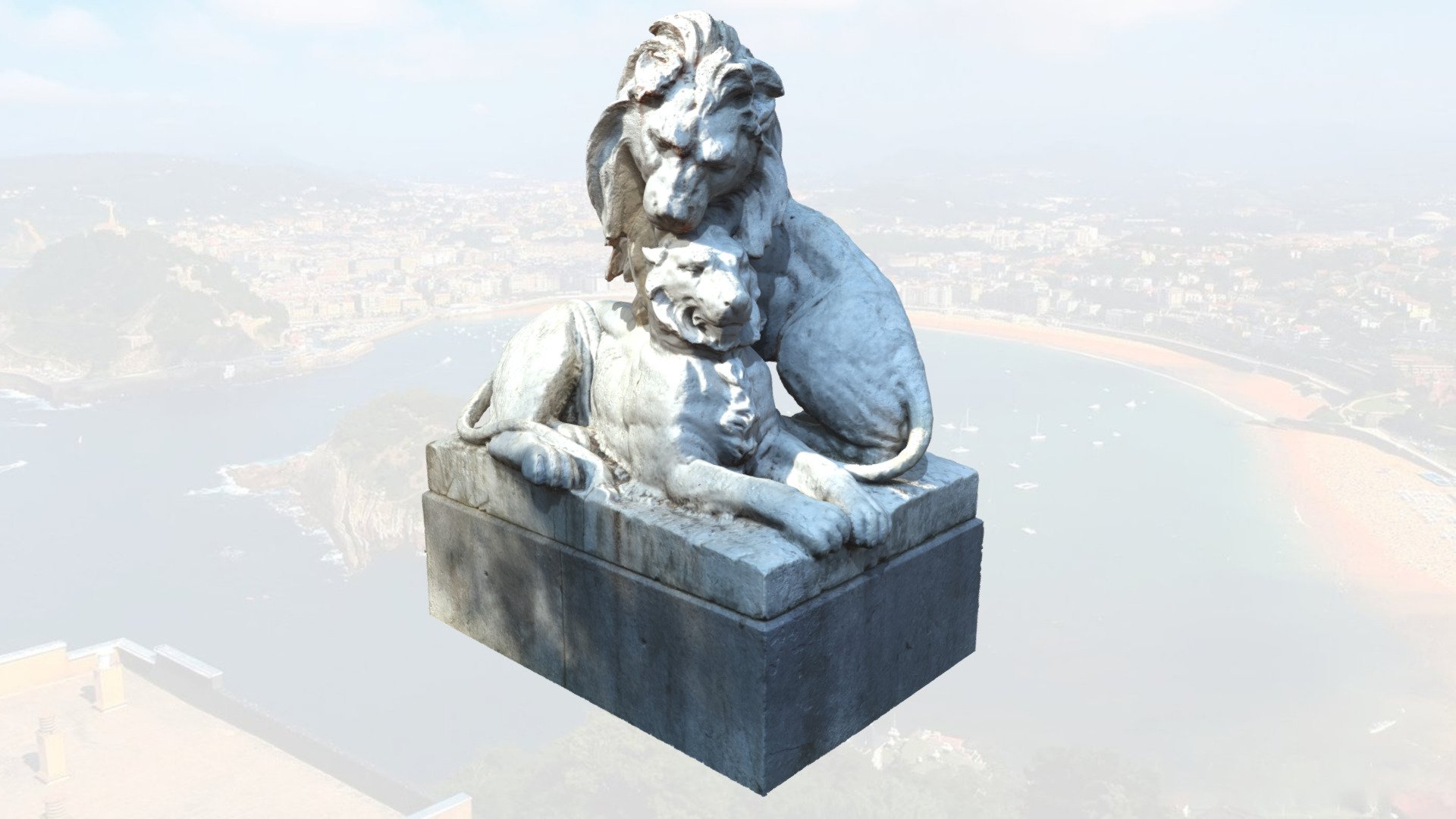 Groupe de lions