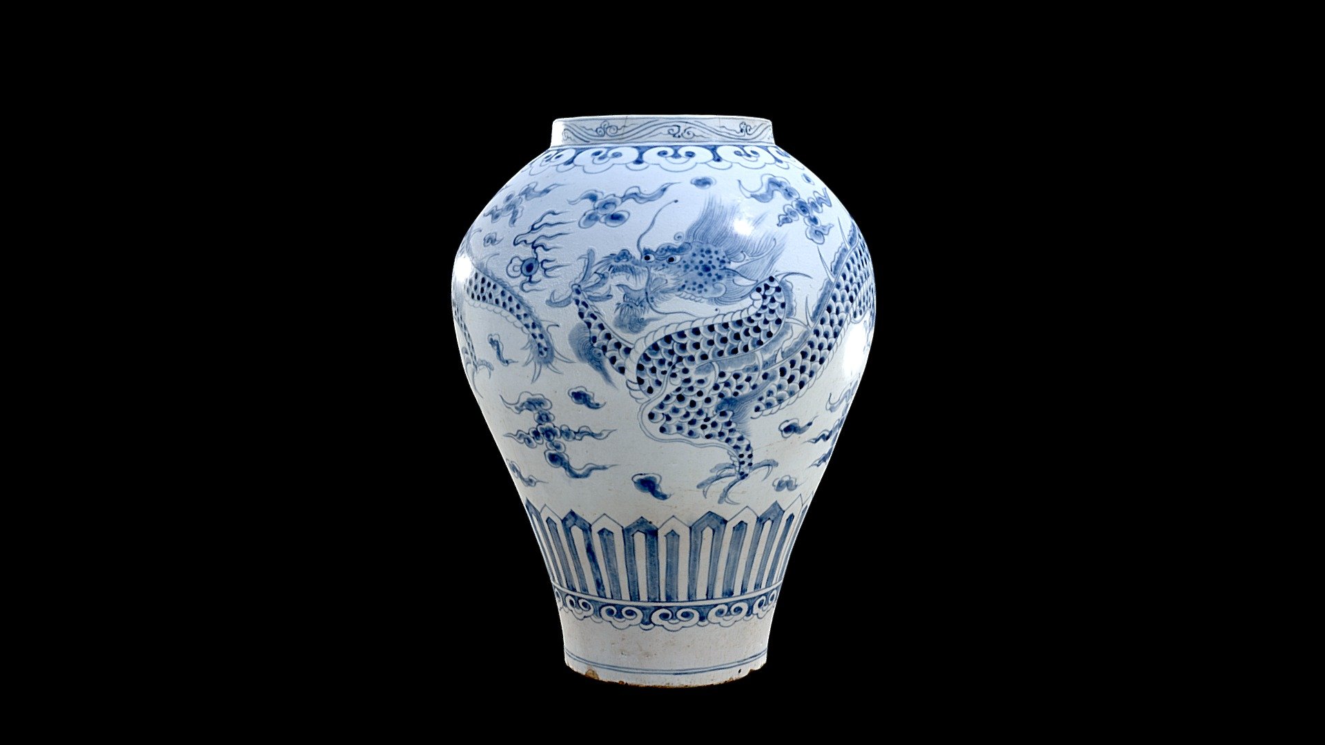 1986.85 Jar with Dragon Design