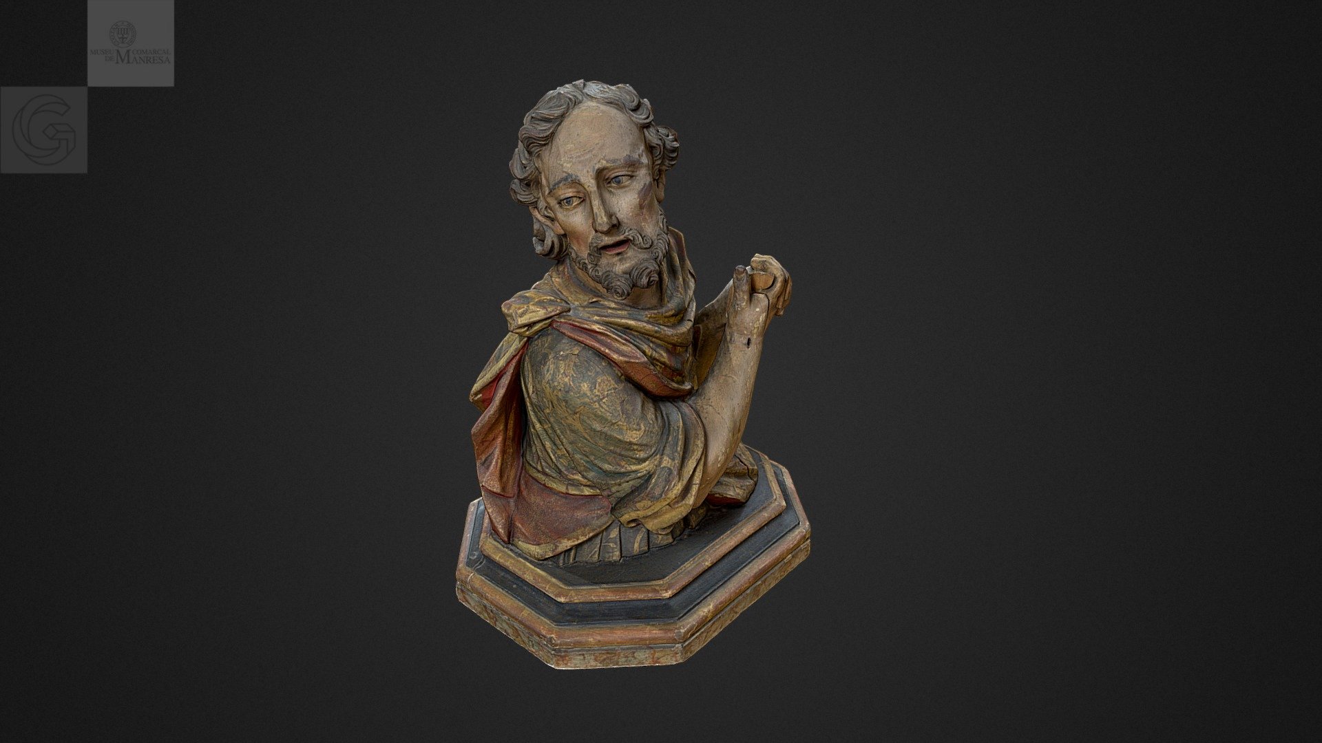 Bust d'un sant, Museu de Manresa