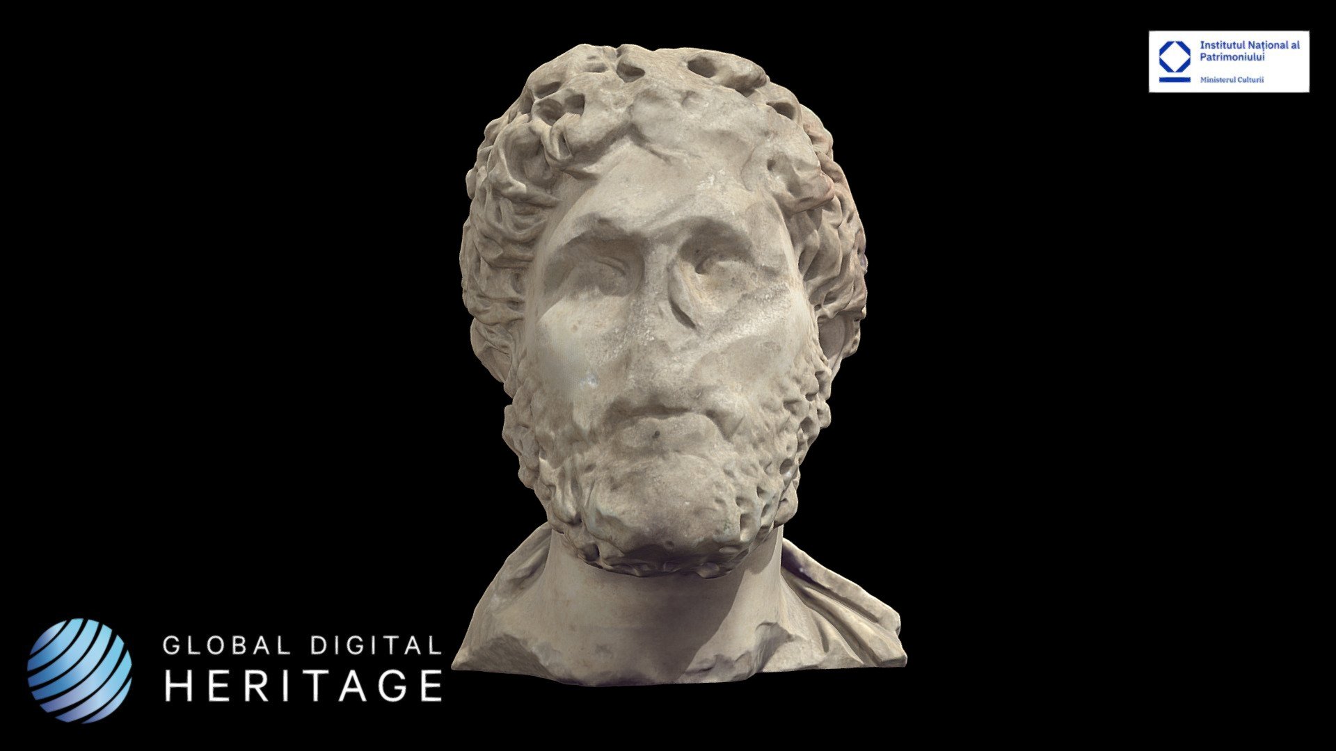 Bust of Roman Emperor Antoninus Pius