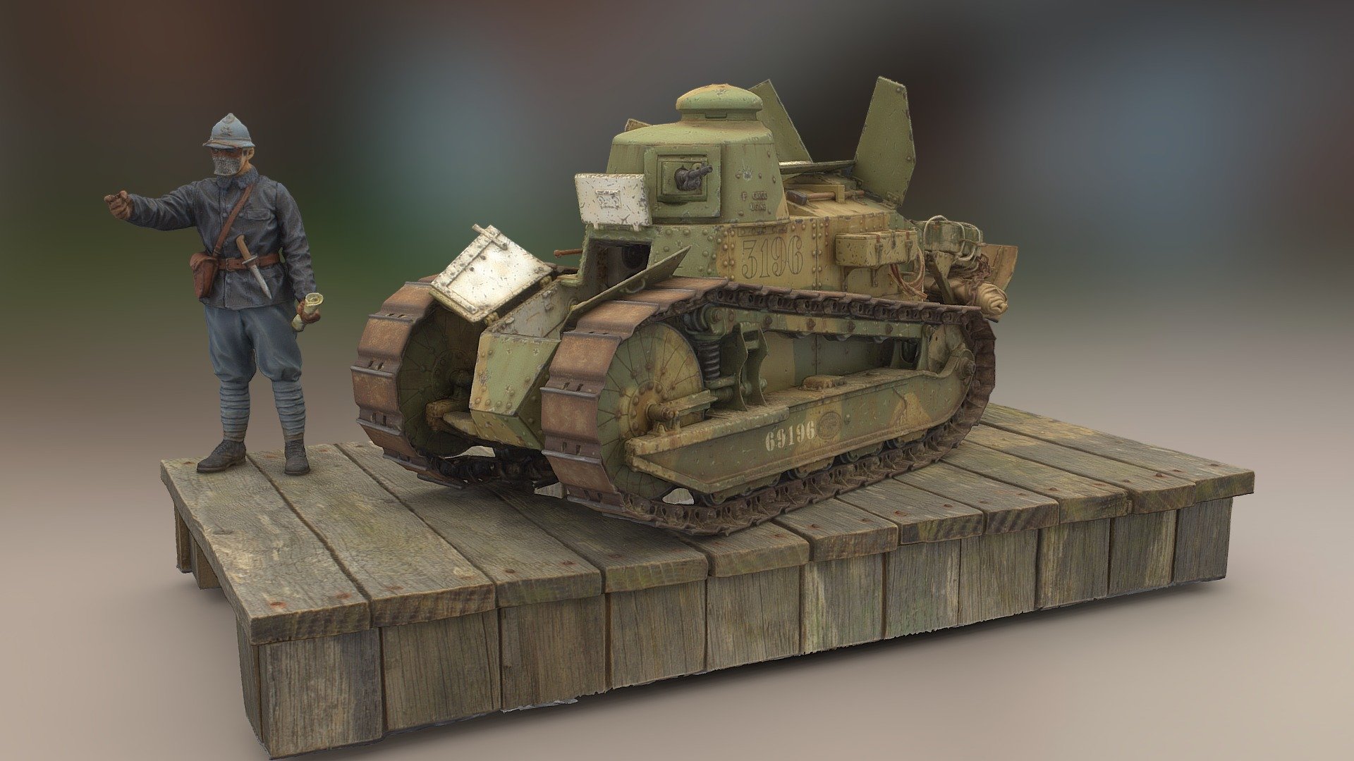 Renault FT17 Tank 1/16