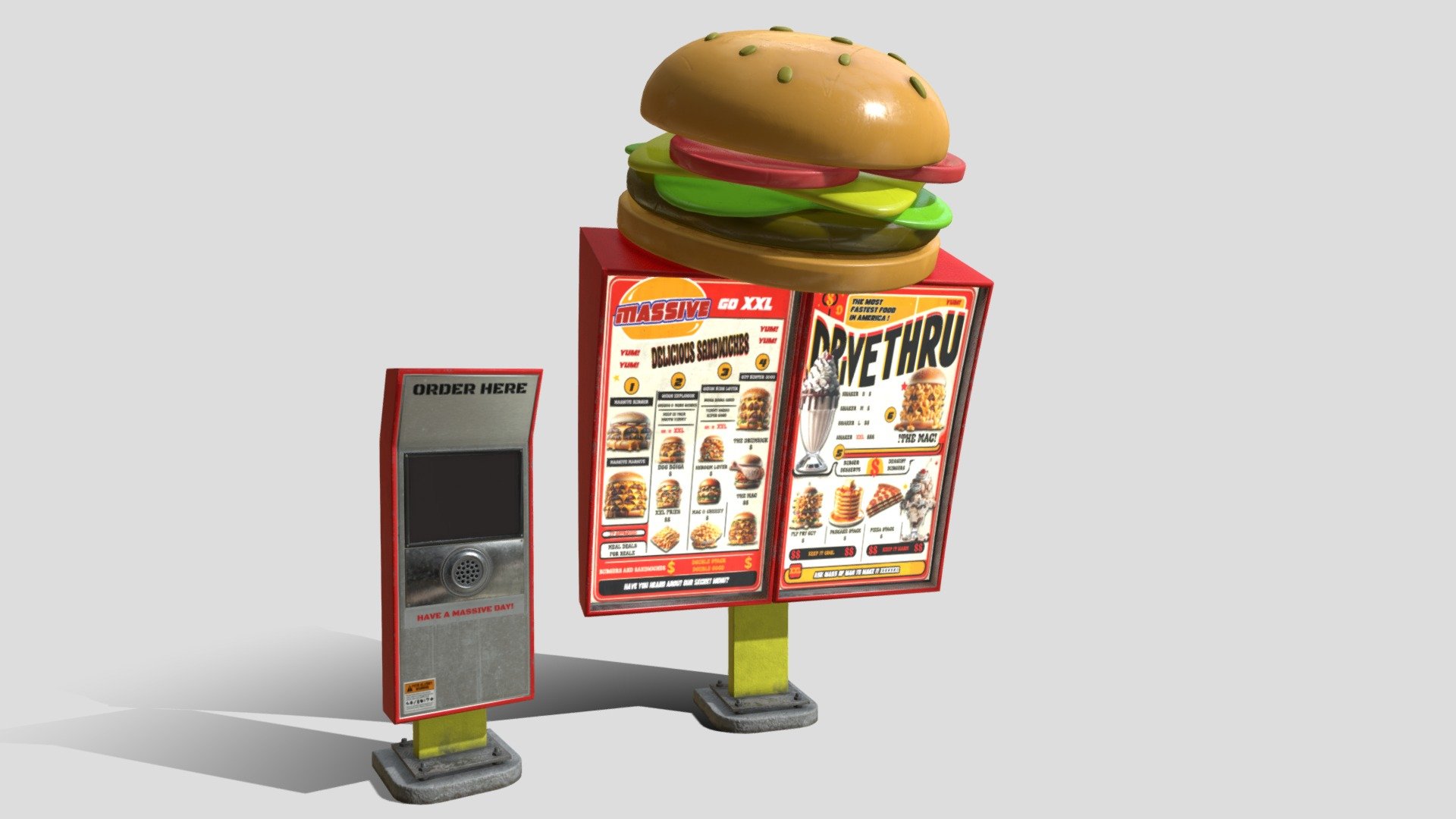 "Massive" Drive-Thru Menu Board 🍔🥤