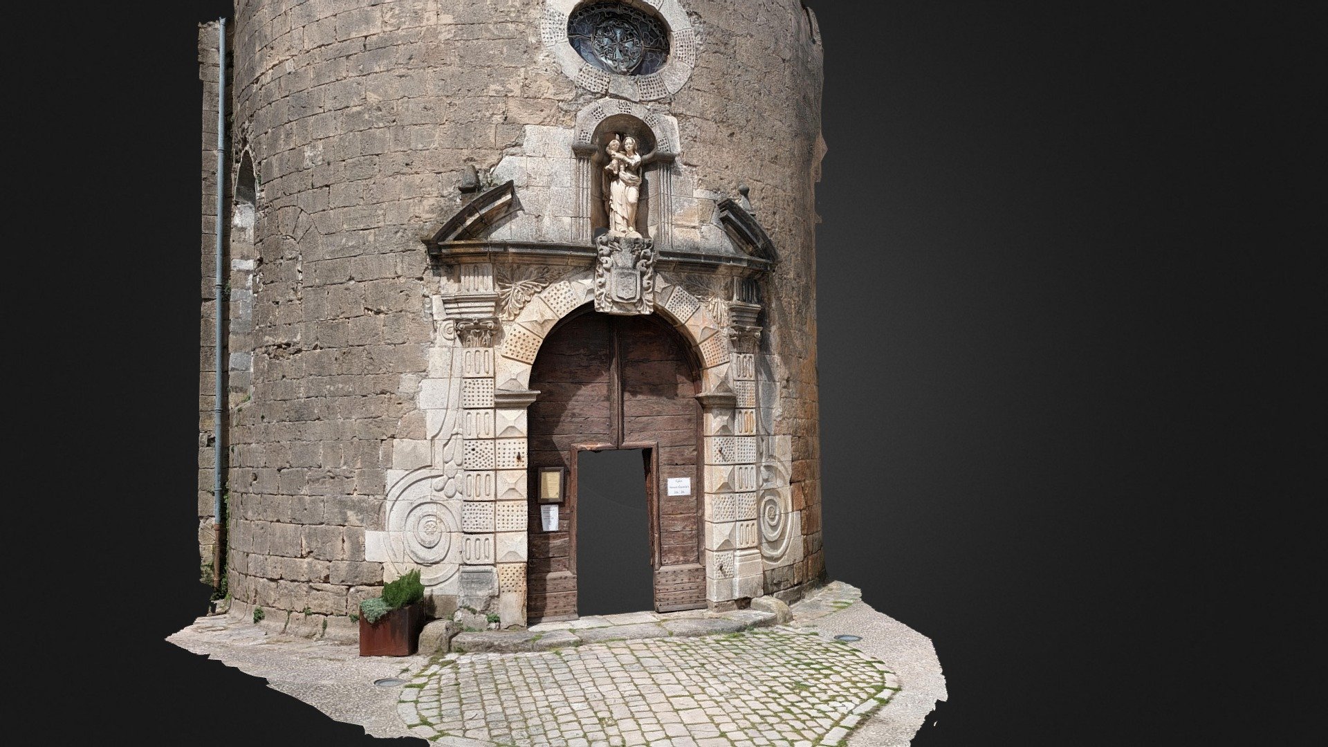 Portail église Sainte-Eulalie de Cernon