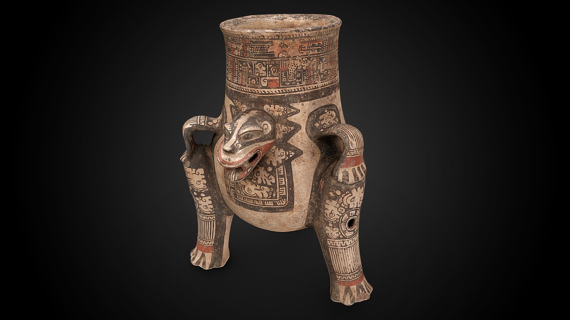 Jaguar Vessel, c. 1100 - 1200 CE