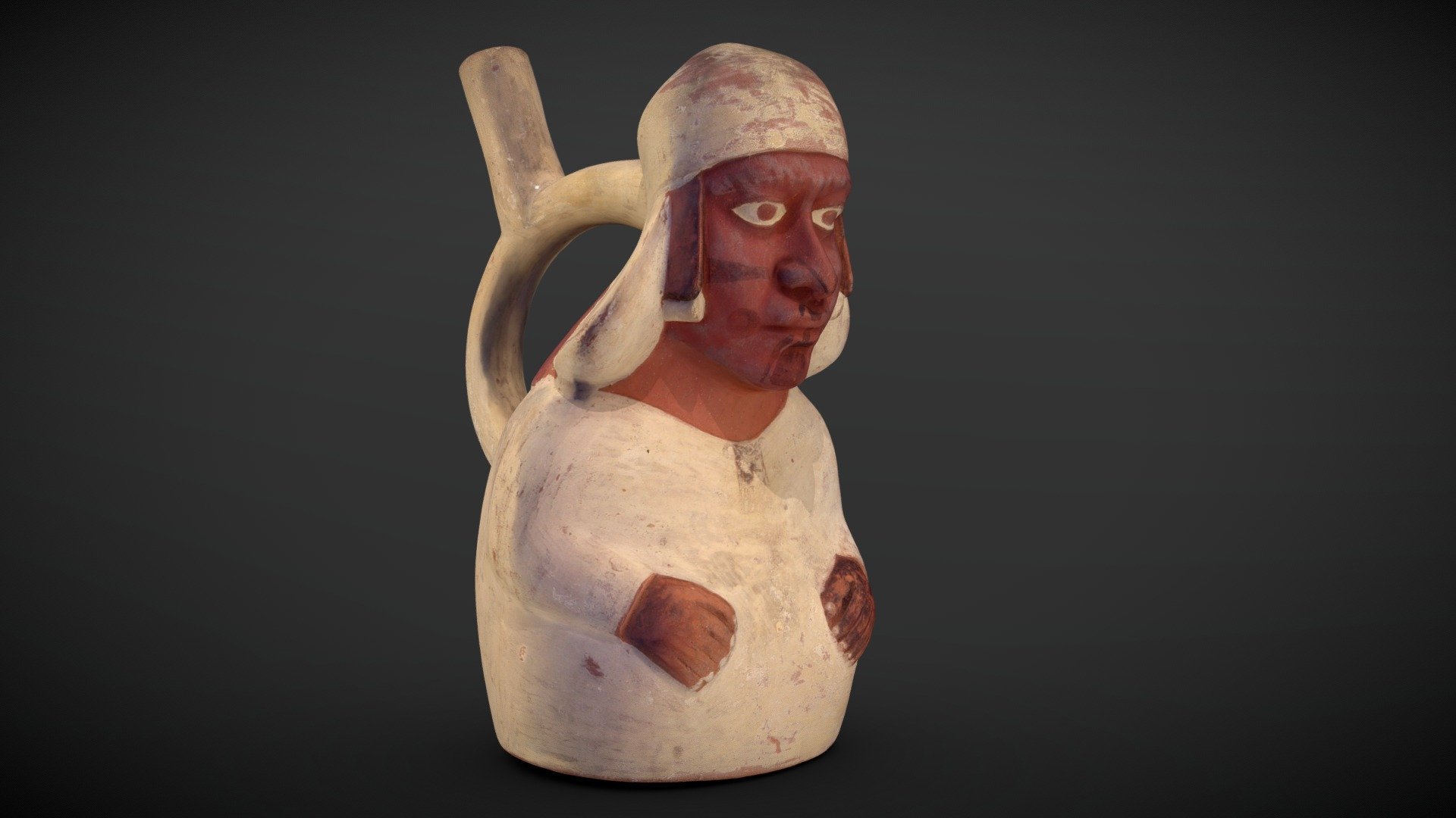 Anthropomorphic vessel of the Moche culture