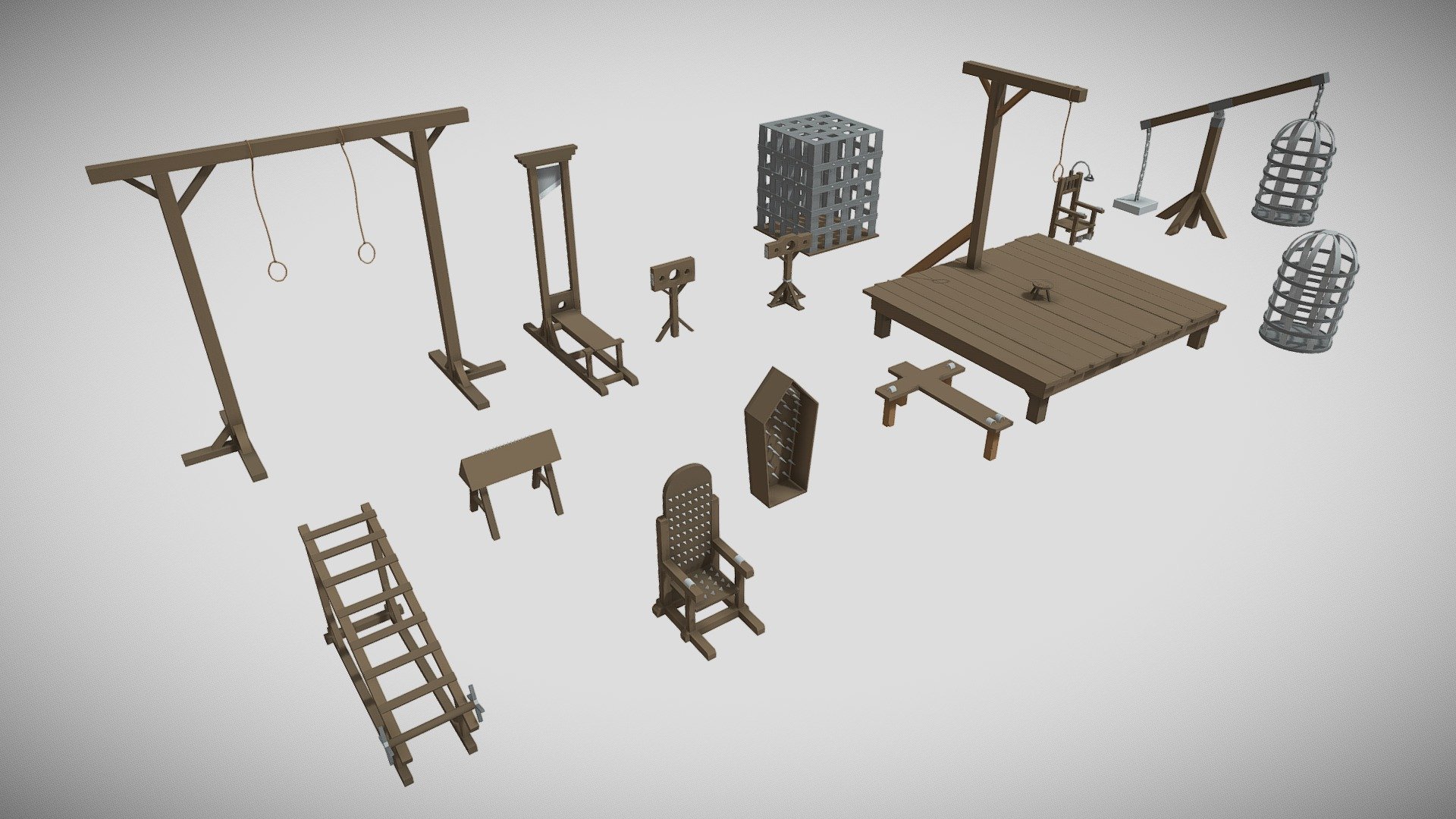 LowPoly Torture Devices