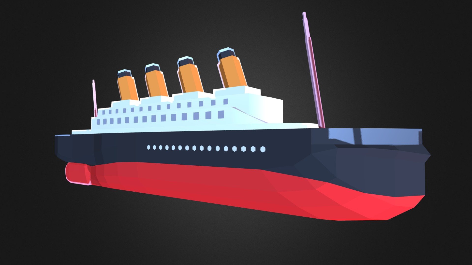 Titanic - Low poly