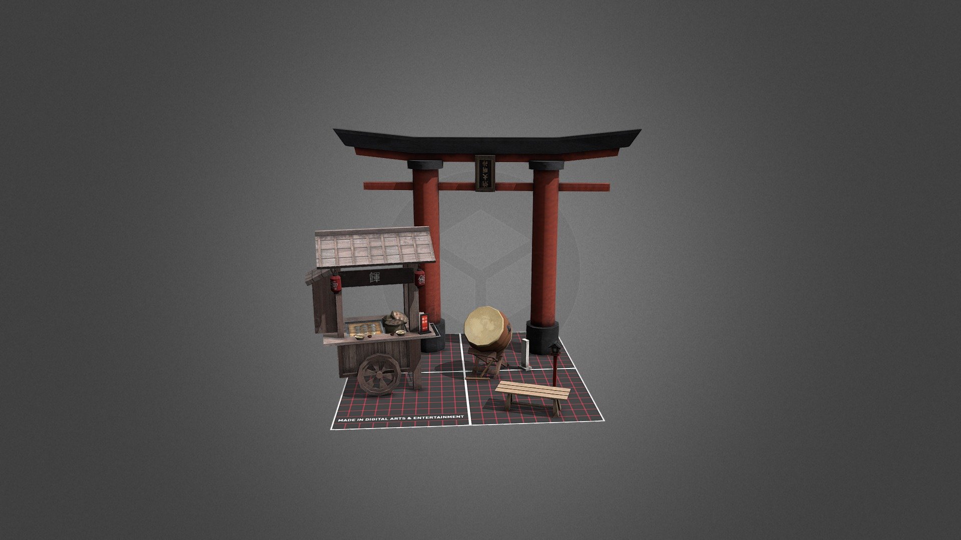 1DAE14 Steenmans Zena Props Scene - Kyoto