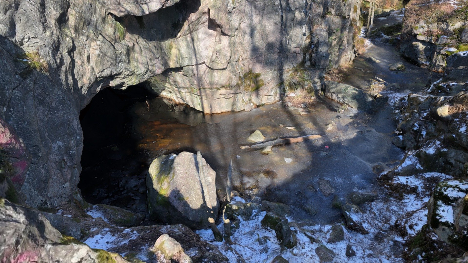Cave in WW1 base, Kivikko, Helsinki, Finland