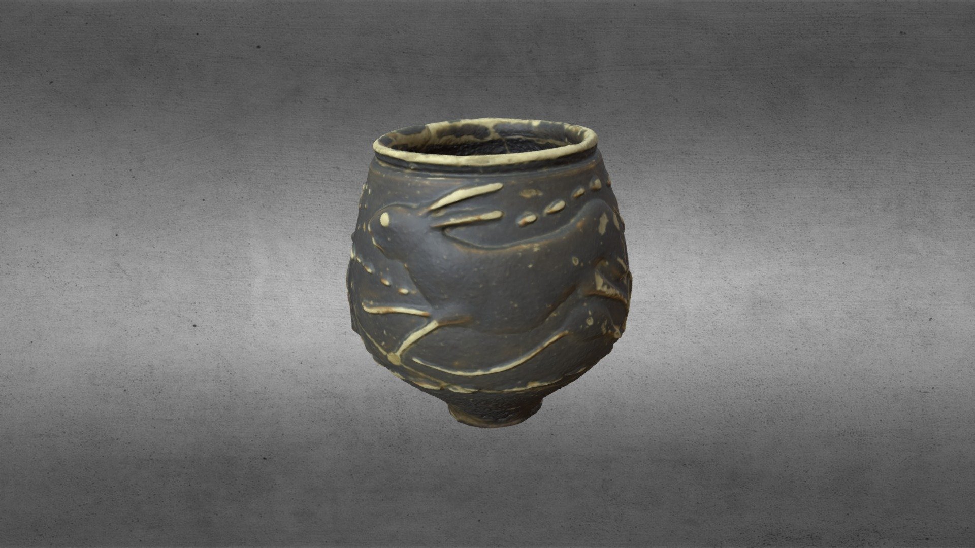 Roman Barbotine Beaker