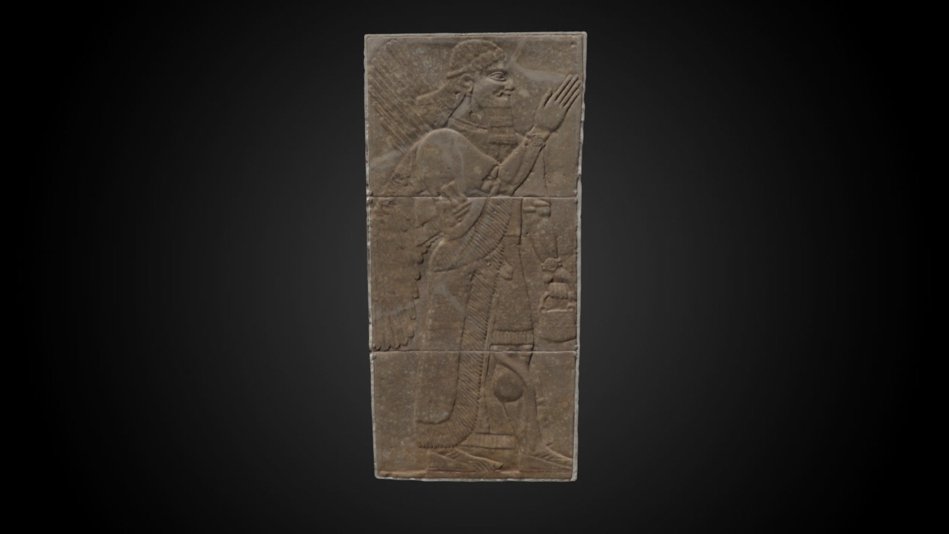 Assyrian Winged Genius, c. 883-859 BCE