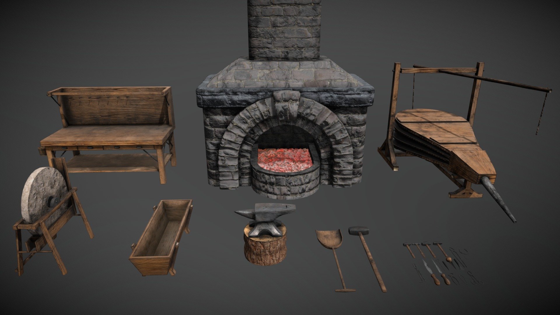 Asset Pack - Blacksmith Equipment