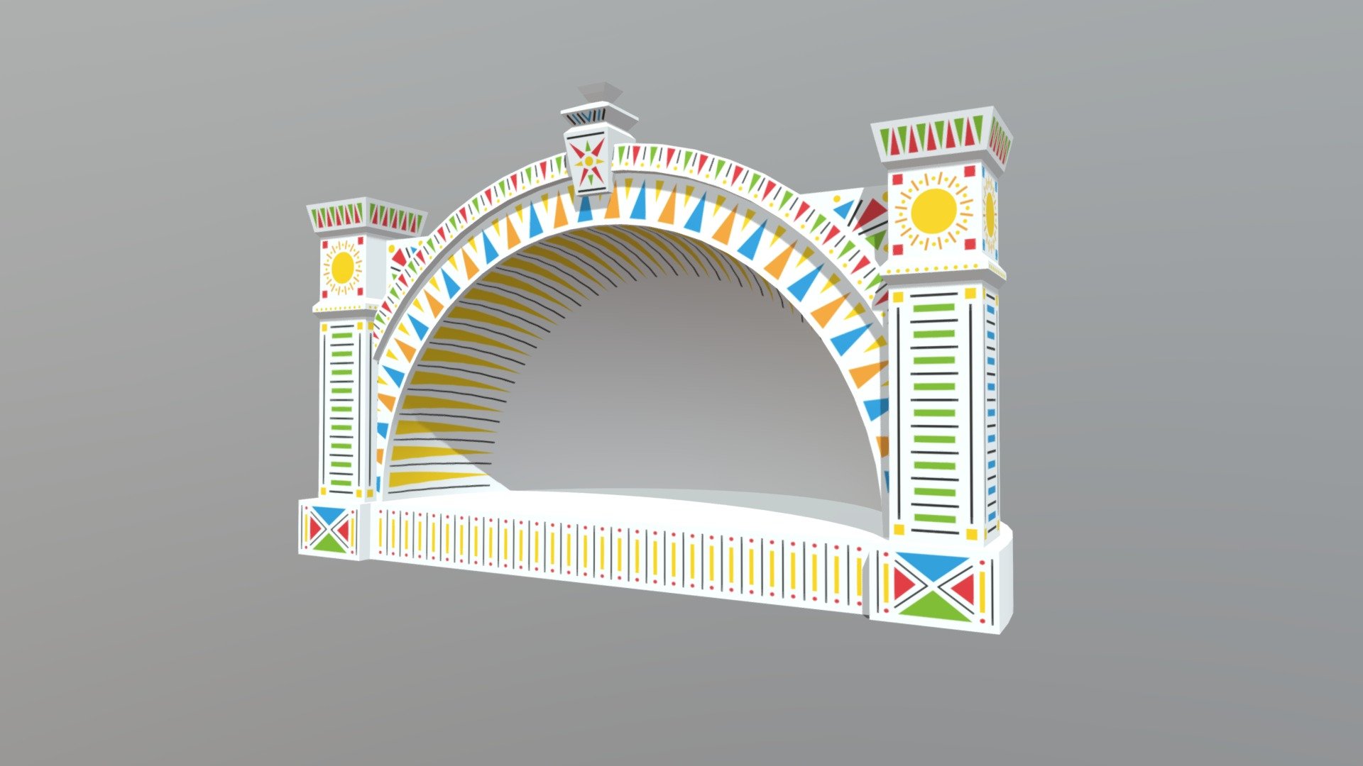 Cartoon Open Air Stage