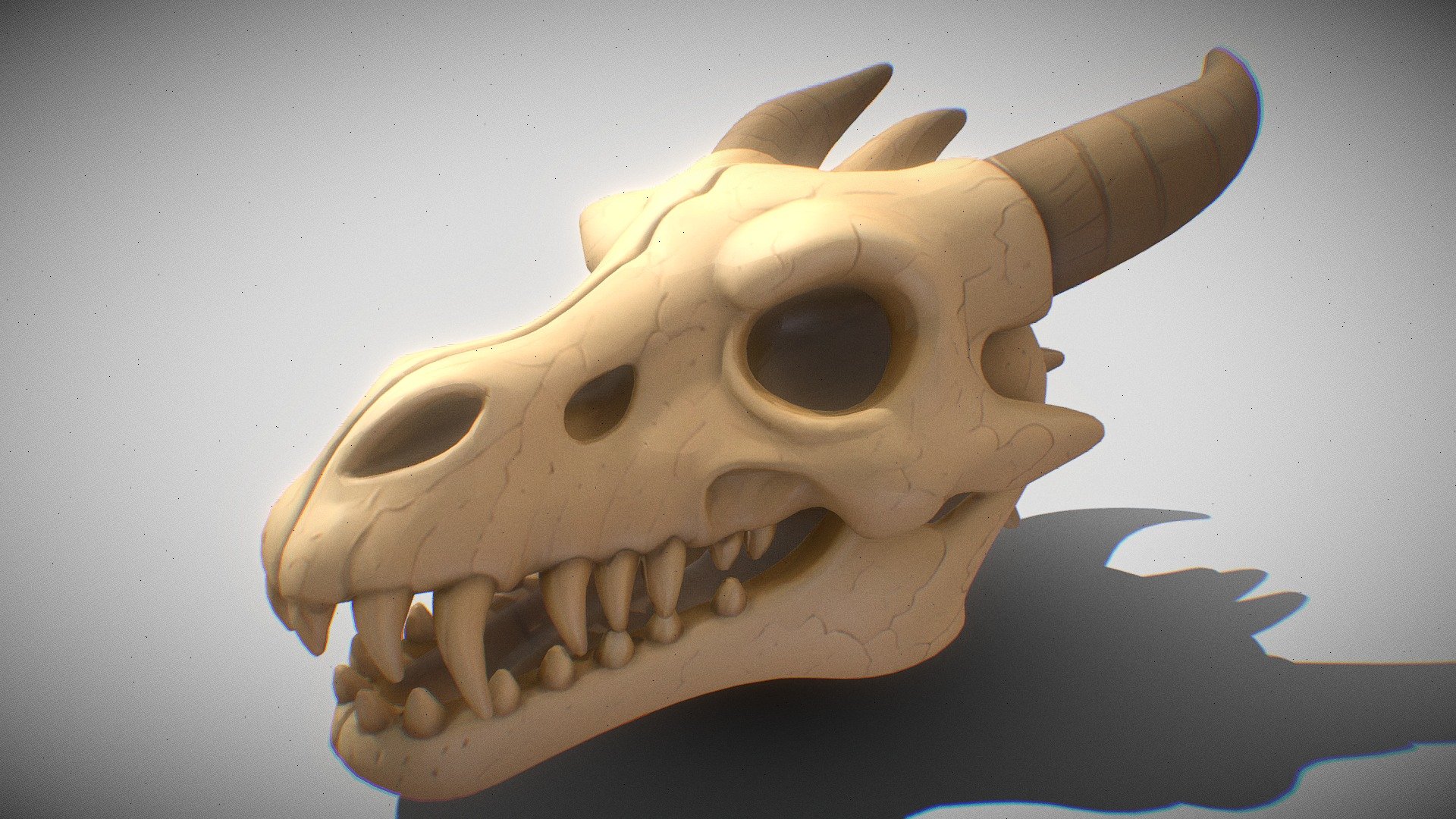 Stylized Dragon Skull
