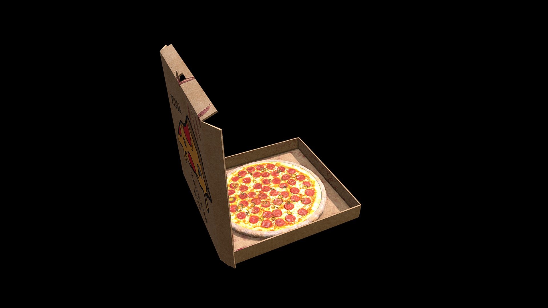 PIZZA  AND PIZZA BOX FREE