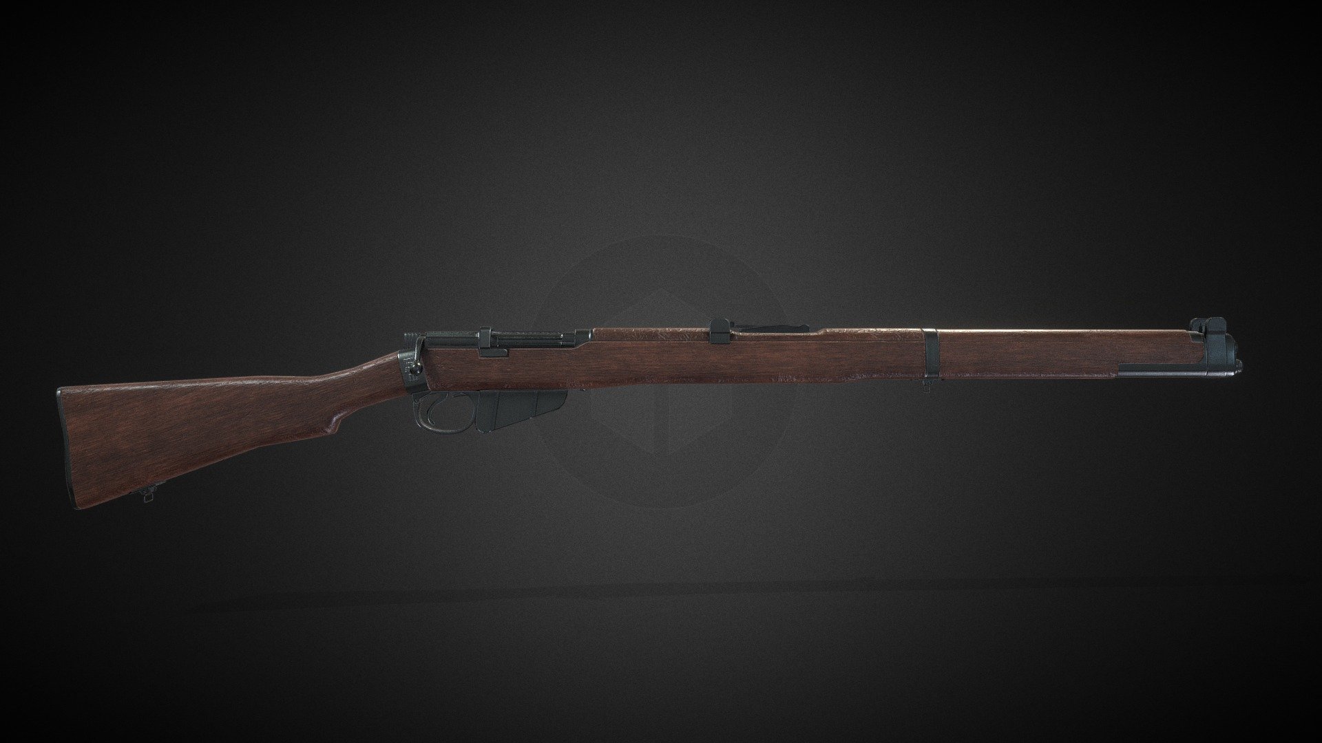 Lee Enfield Rifle (Game-Ready)