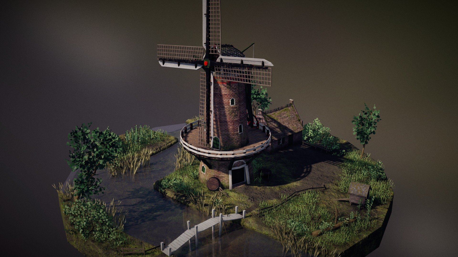 Windmill near Water