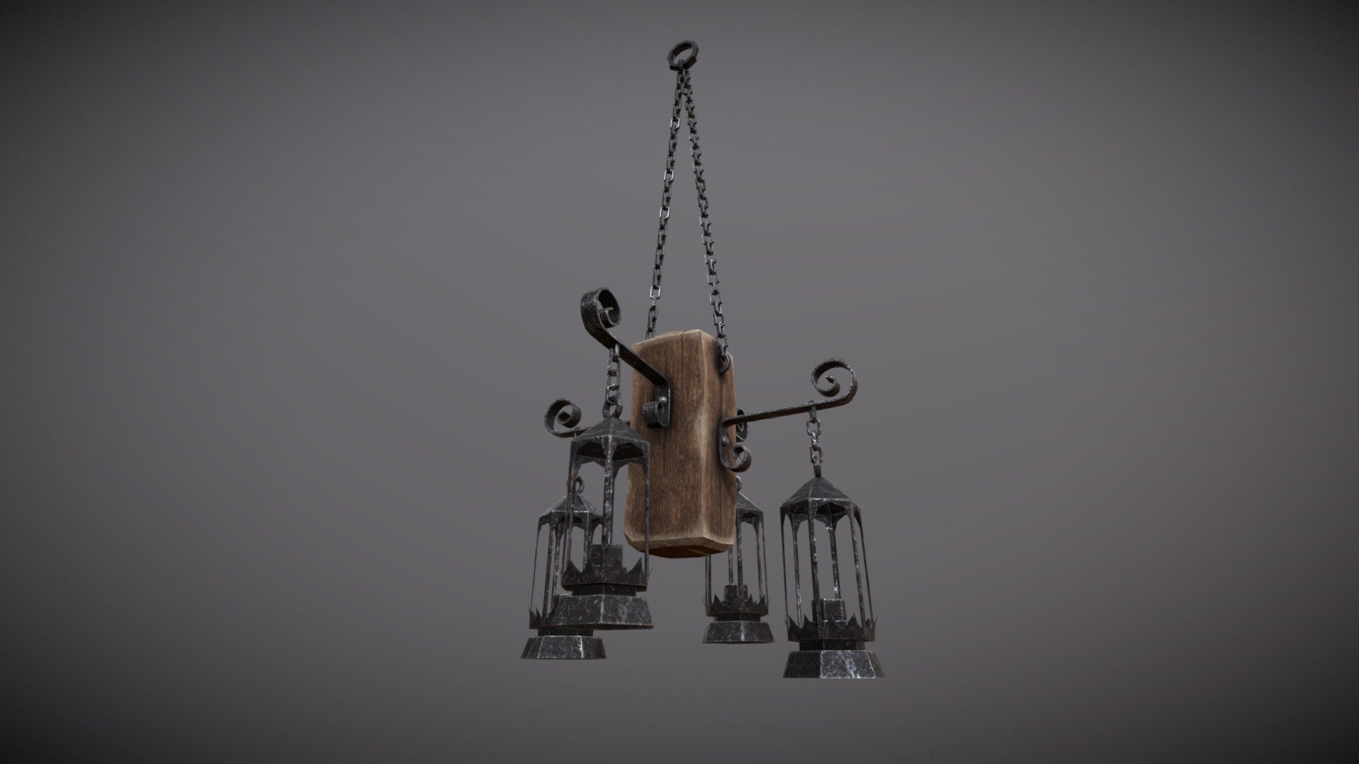 Hanging Chandelier Medieval