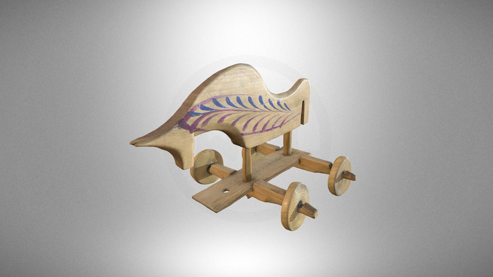 Toy – a little horse on wheels