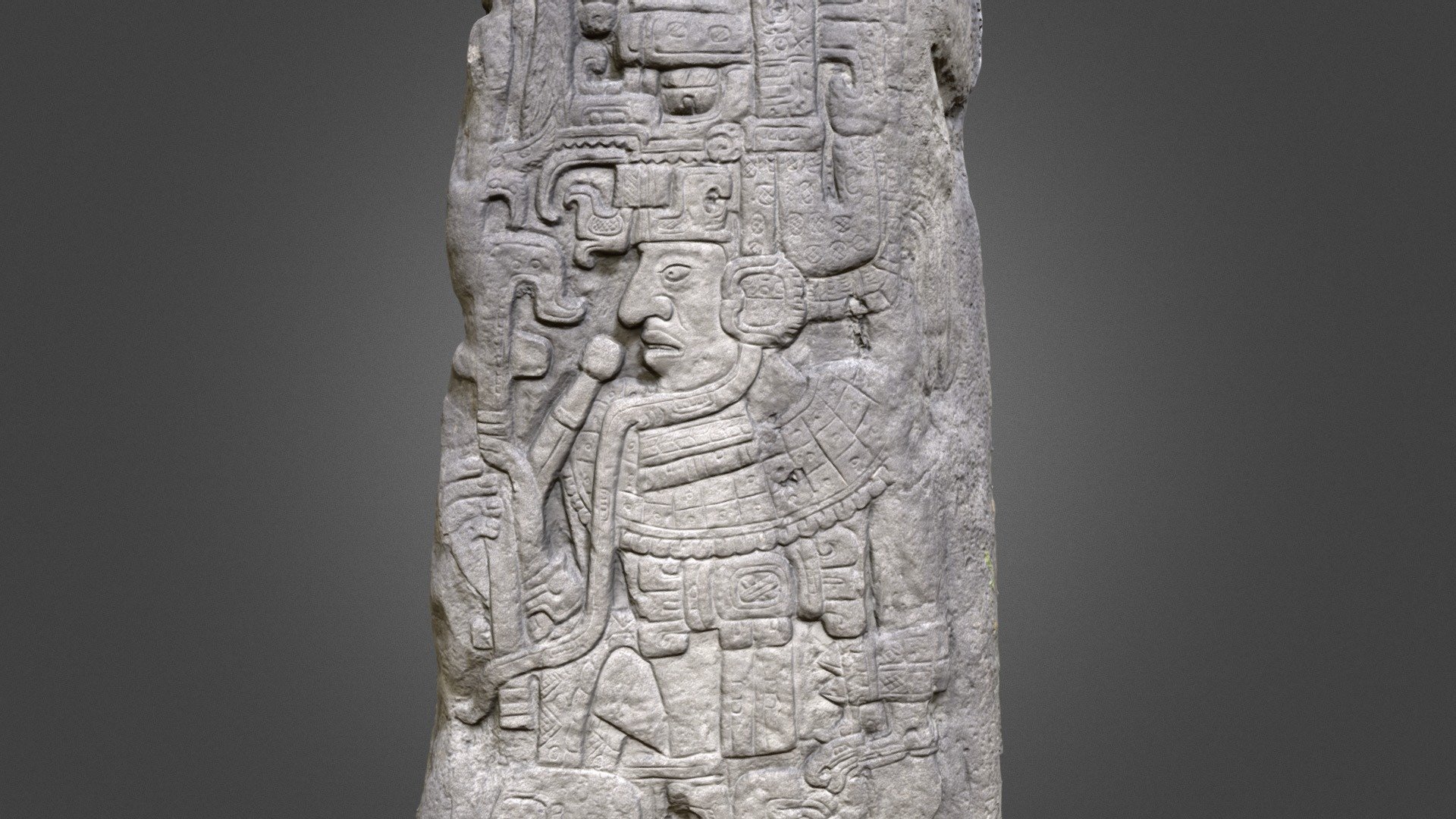 Miguel Angel Asturias' tomb, a Mayan Stela