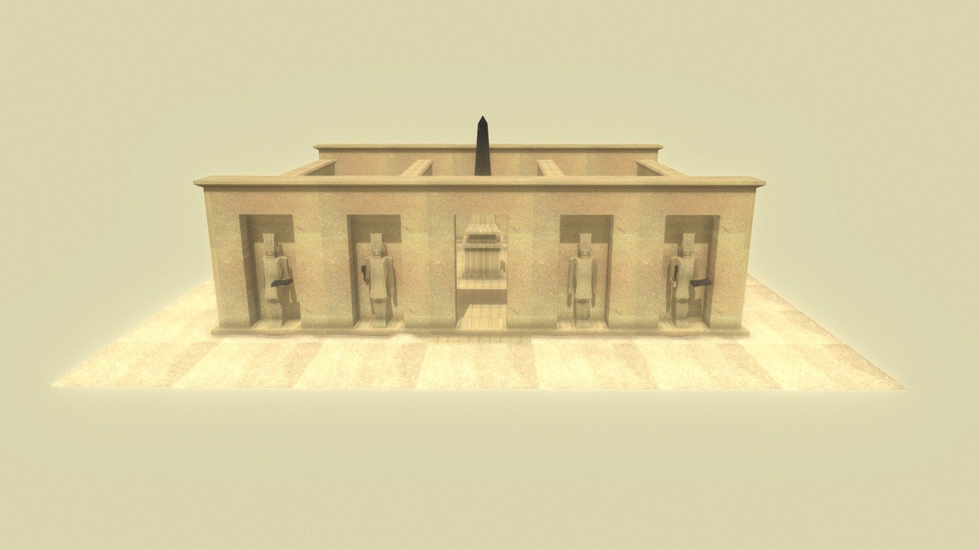 Egyptian Temple Scene