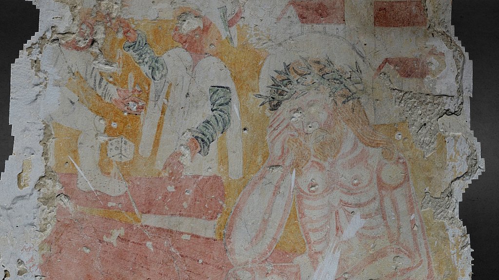 Medieval painting at Santimbru church
