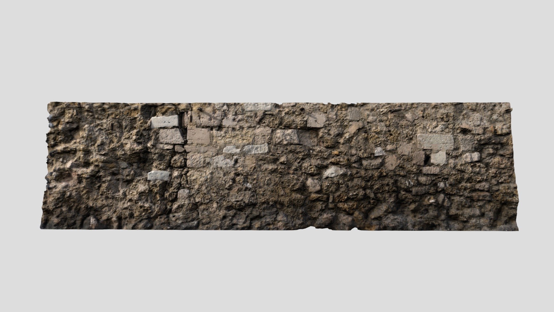 French Street Photoscan : Old Stone Wall 8K