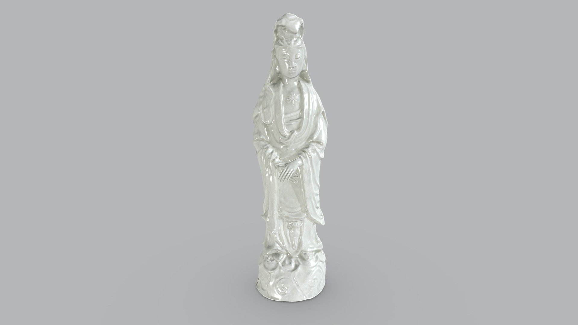 Guanyin aus Porzellan, Meissen | Experiment 3D