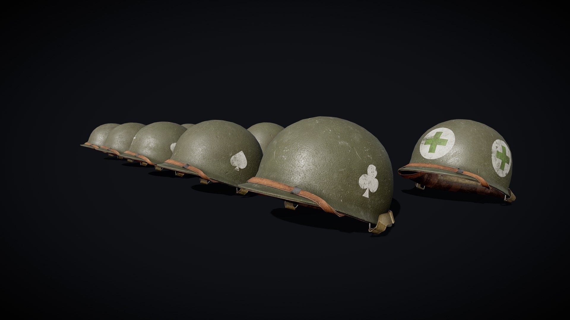 World War 2 US Helmets