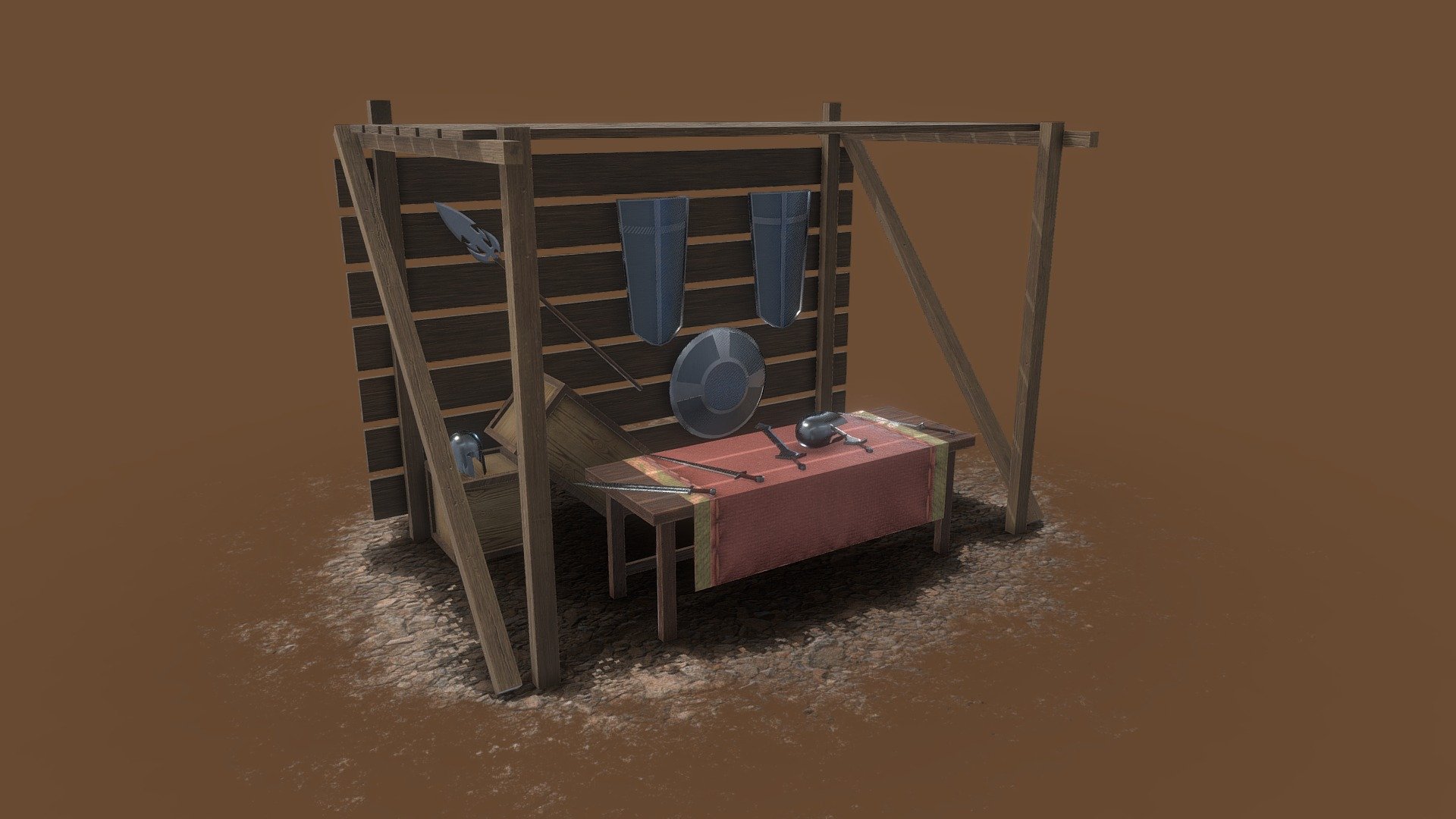 Medieval Market Stall Assets 3/4