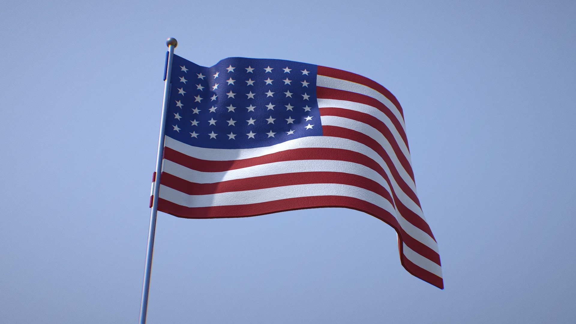 Customizable Looped Animated Flag