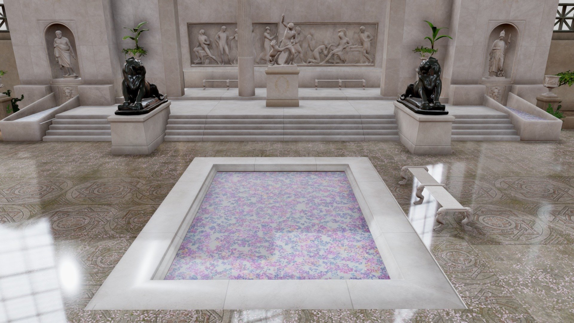 The Domus Of Victory Courtyard Temple