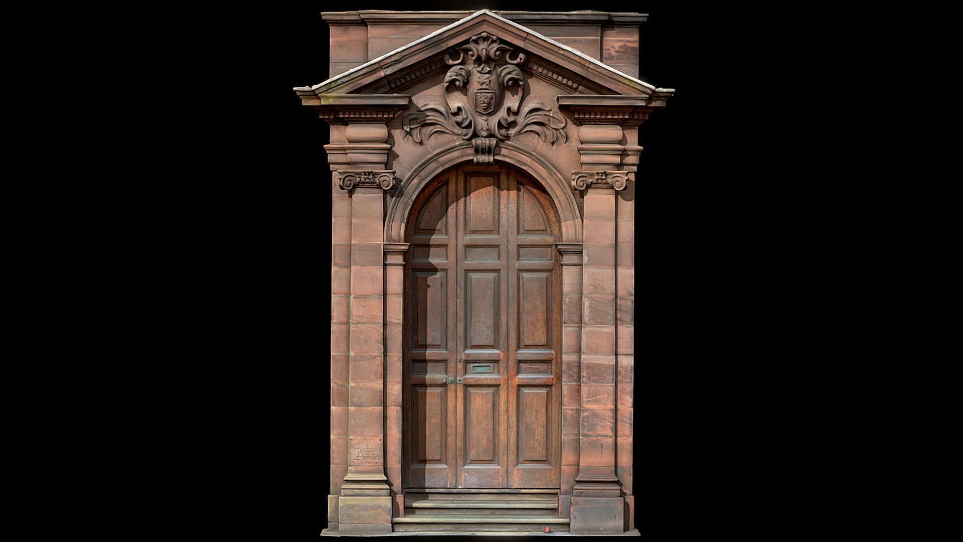Red Sandstone Library Door