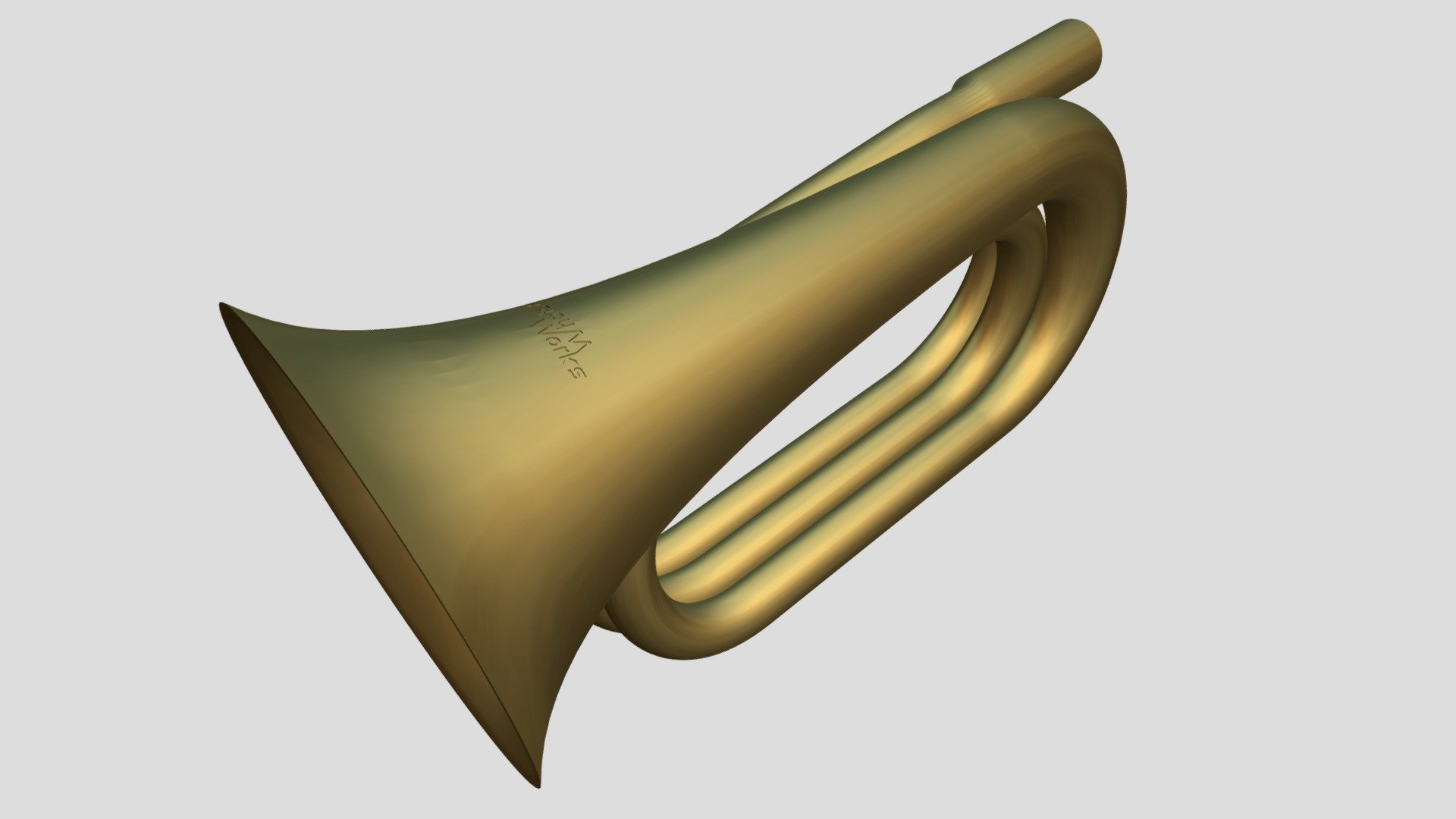 [eval mirror] WhateverWorks bugle, single-piece