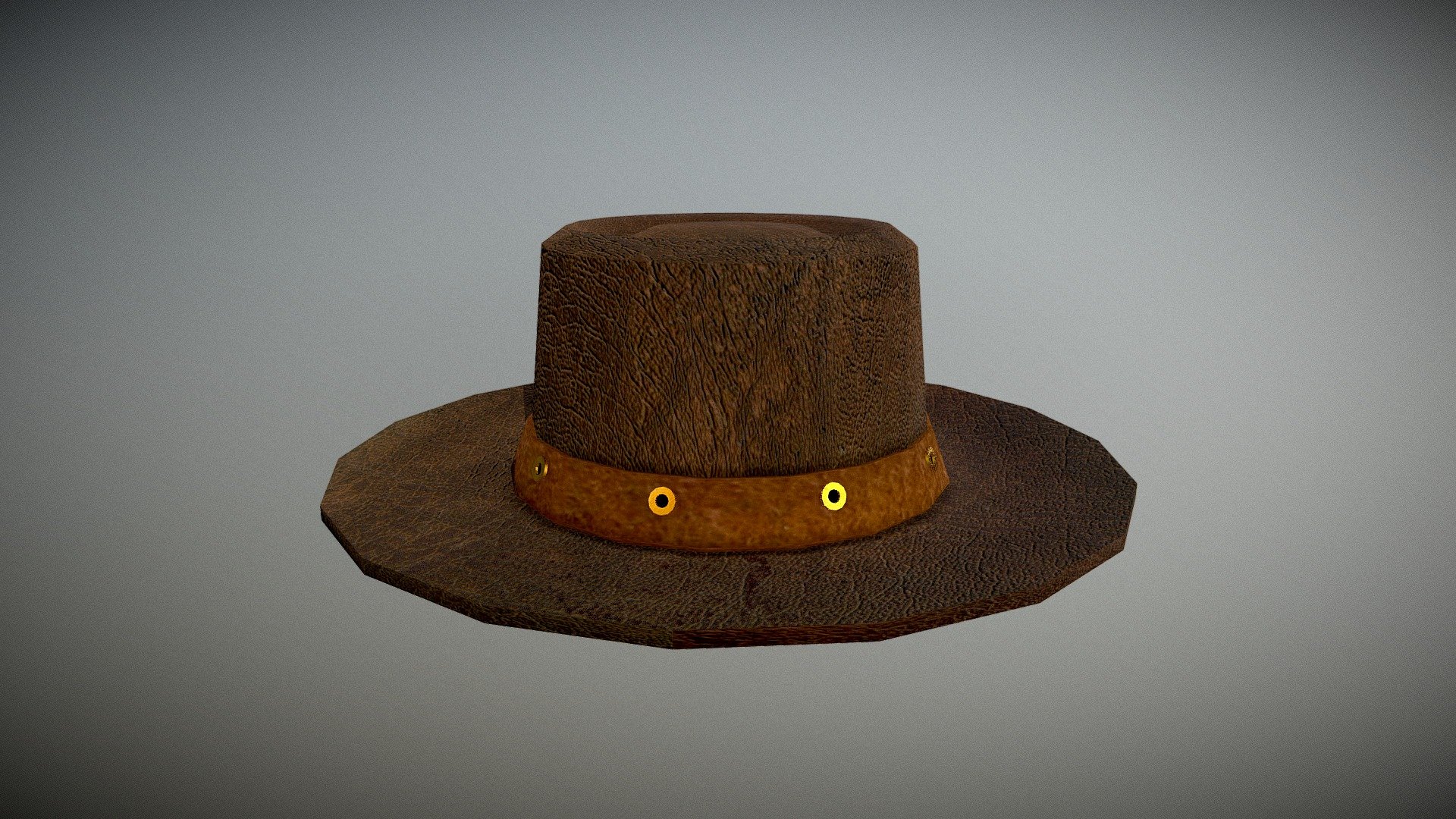 Low Poly Cowboy Hat