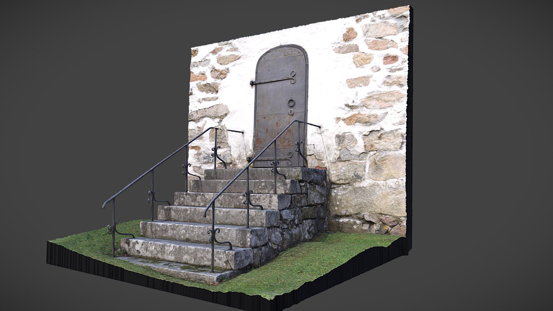 Stone steps from Halikko Church, Finland