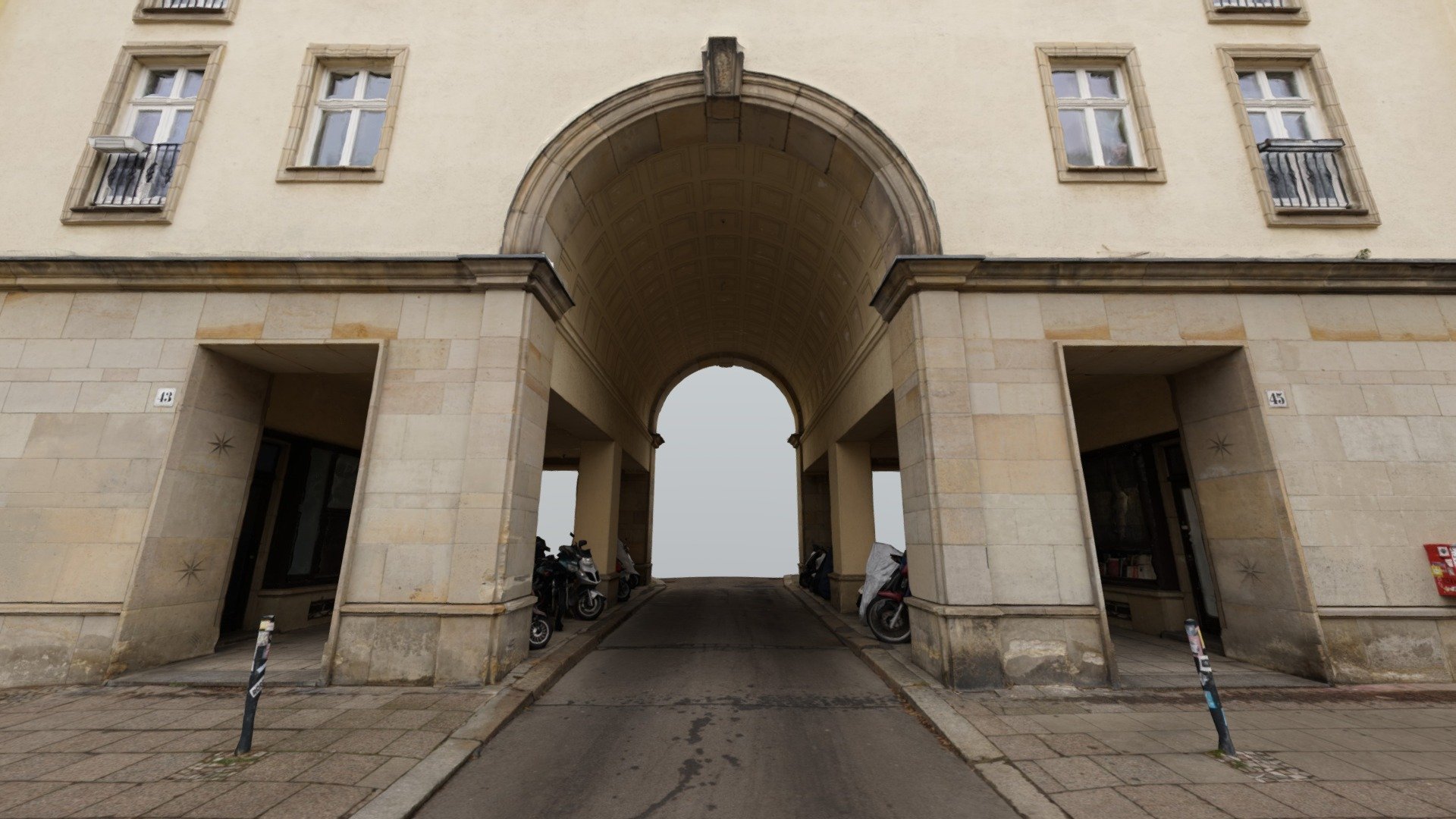 Arched Walkway in Friedrichshain, Berlin