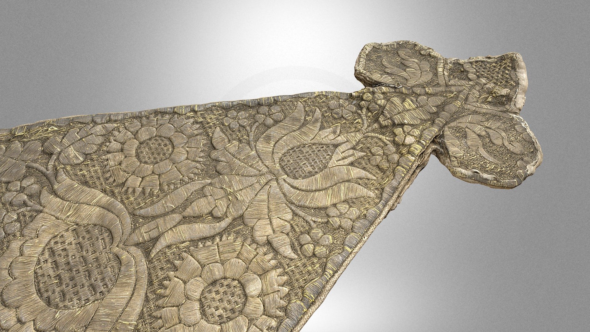 Fragment of a decorative fabric – a prop