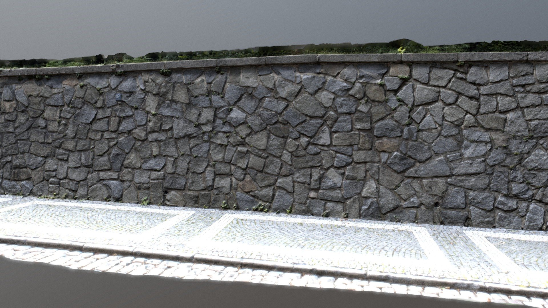 Lowpoly stone wall