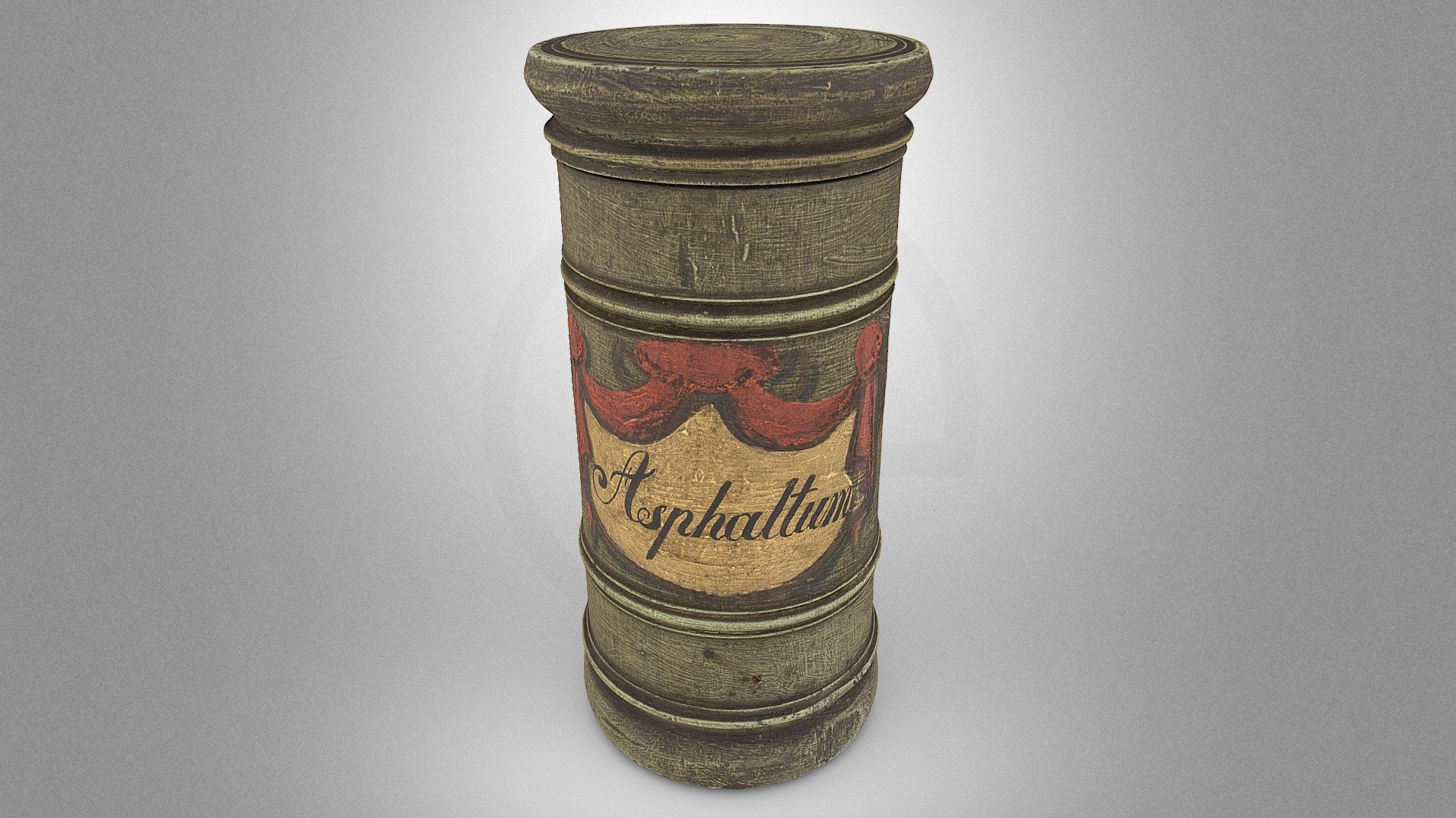 Apothecary vessel for natural asphalt