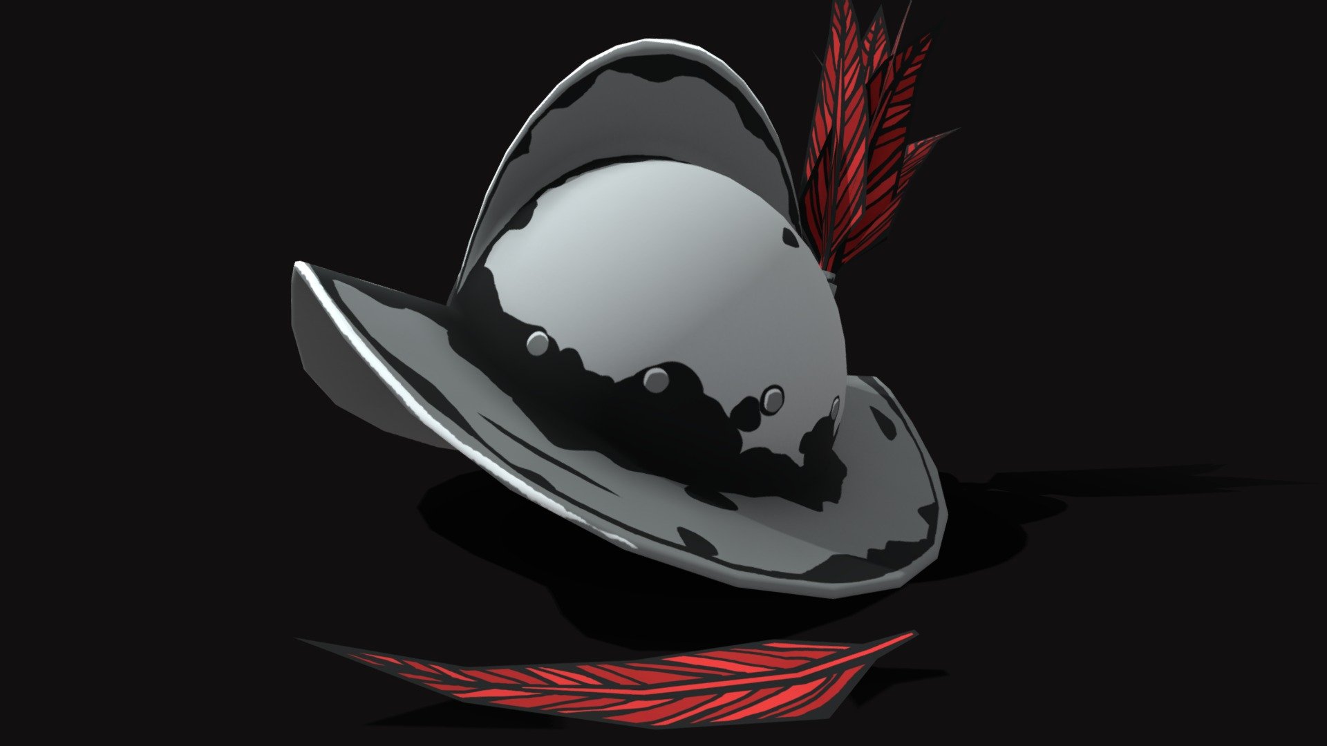 Spanish Comb Morion with Plume
