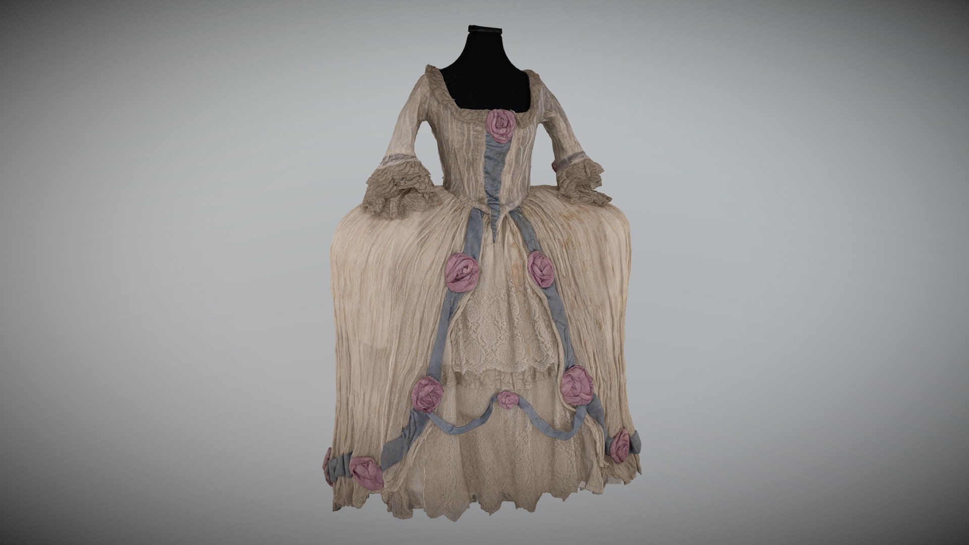 Ballet costume, rococo style dress HIGH RES.
